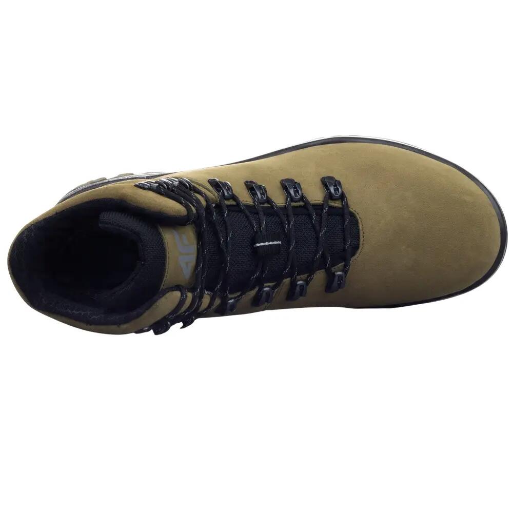Botas de caminhada em pele H255 para homem (Verde) 5/6