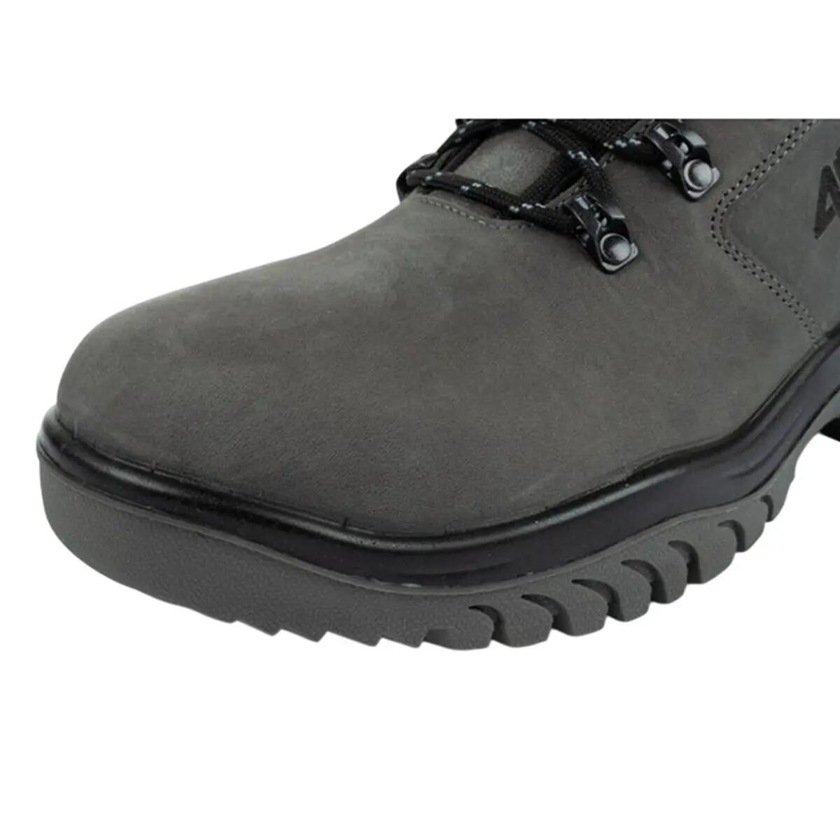 Heren OBMH258 Leren Wandelschoenen (Grijs) 5/6