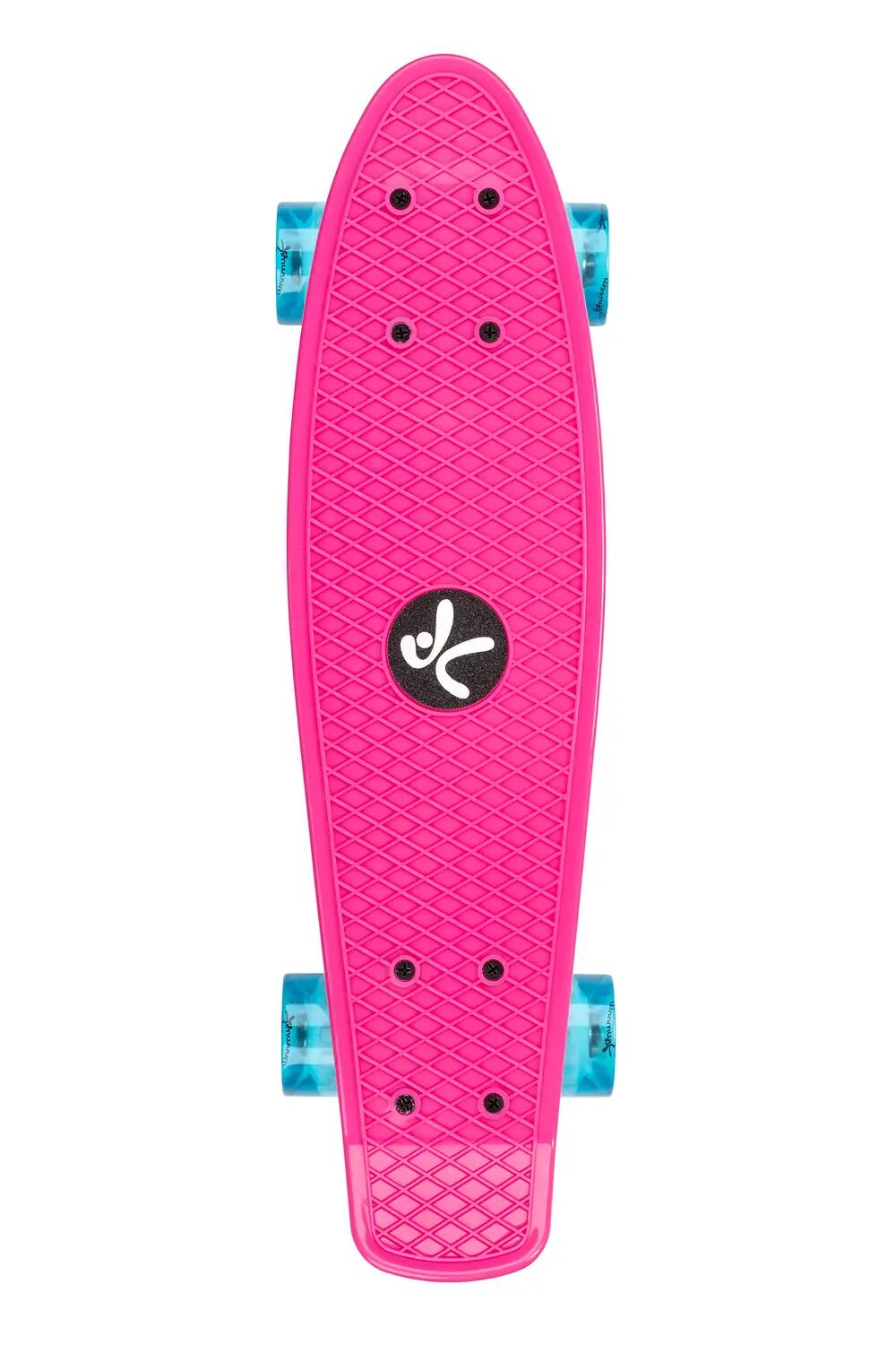 muuwmi Skateboard ABEC 5 Fun pink, mit Leuchtrollen 7/8