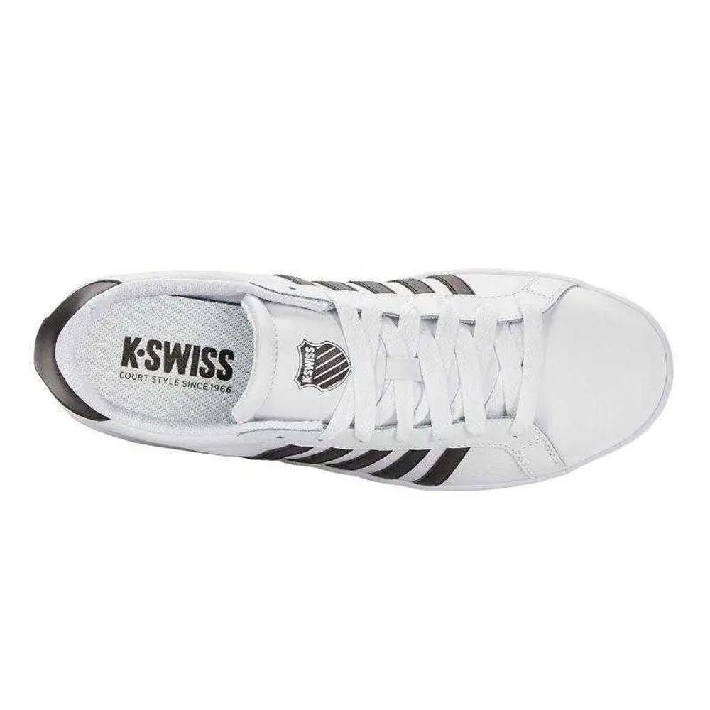 Scarpe Sportive PelleUomo K-Swiss Court Tiebreak Bianco Nero 6/7