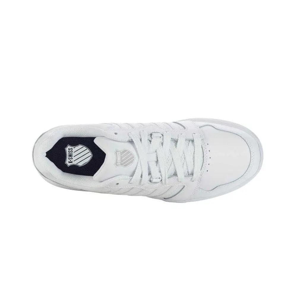 Mens Rival Leather Trainers (White) 6/7
