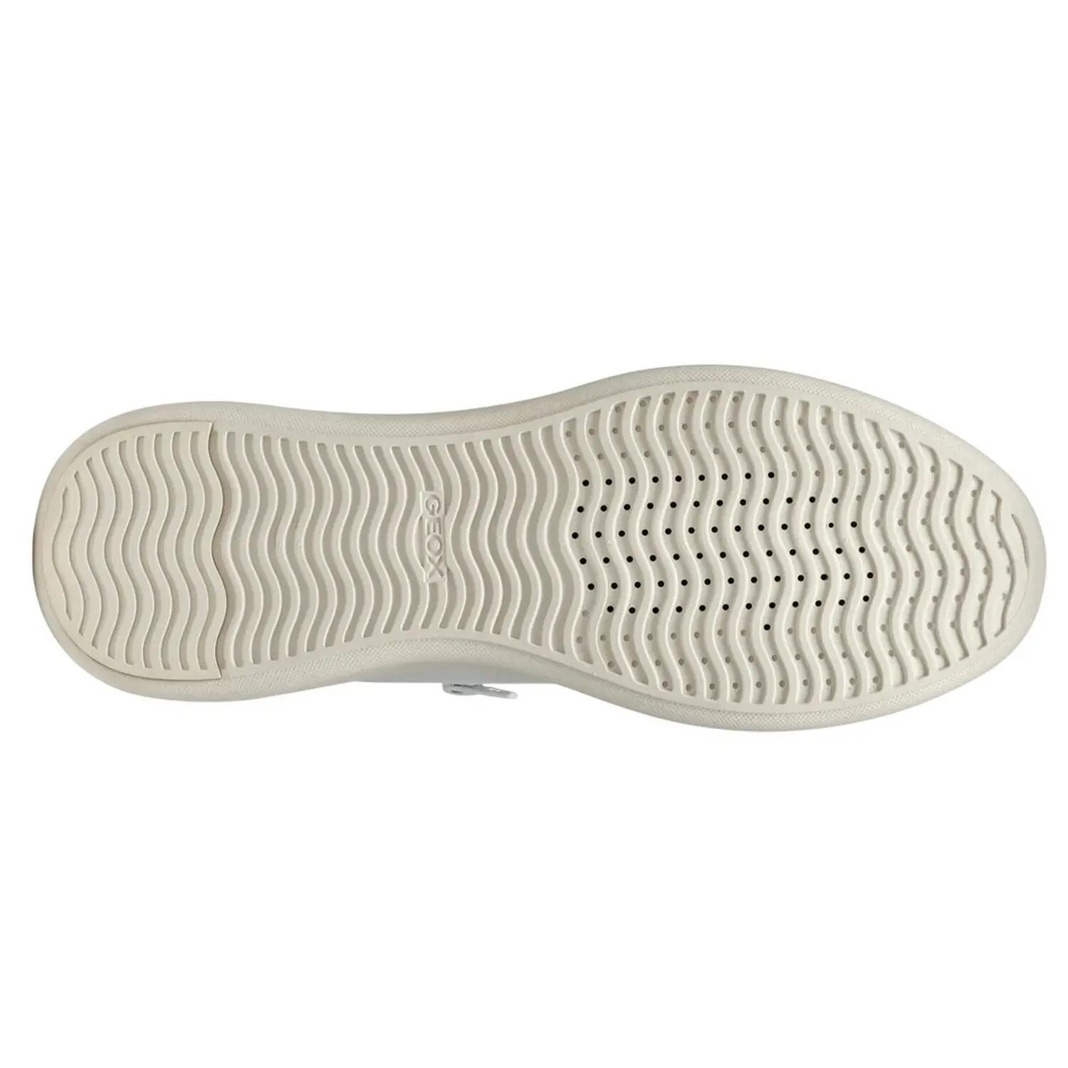 Sneaker "D Sunnetty", Nubukleder Damen Weiß/Silber 5/5