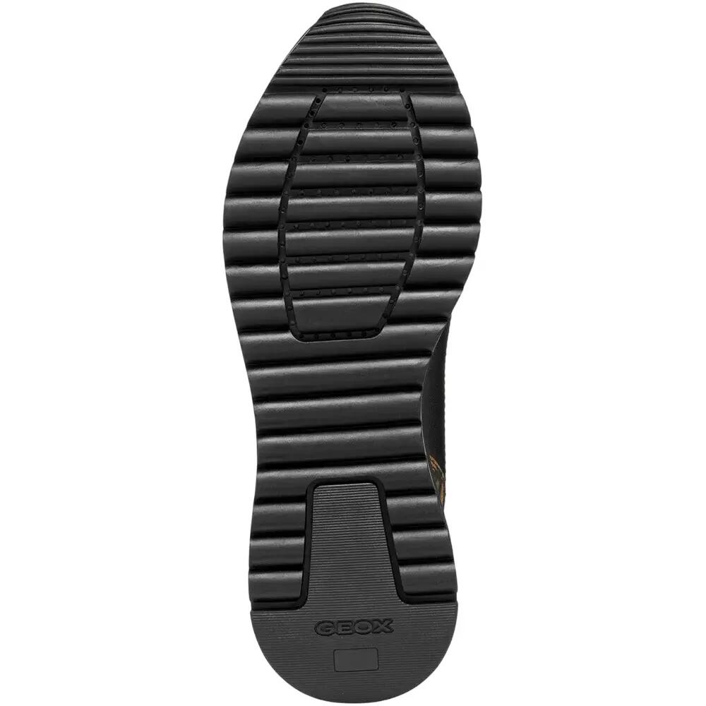 Womens/Ladies Desya Nappa Leather Trainers (Black) 5/5