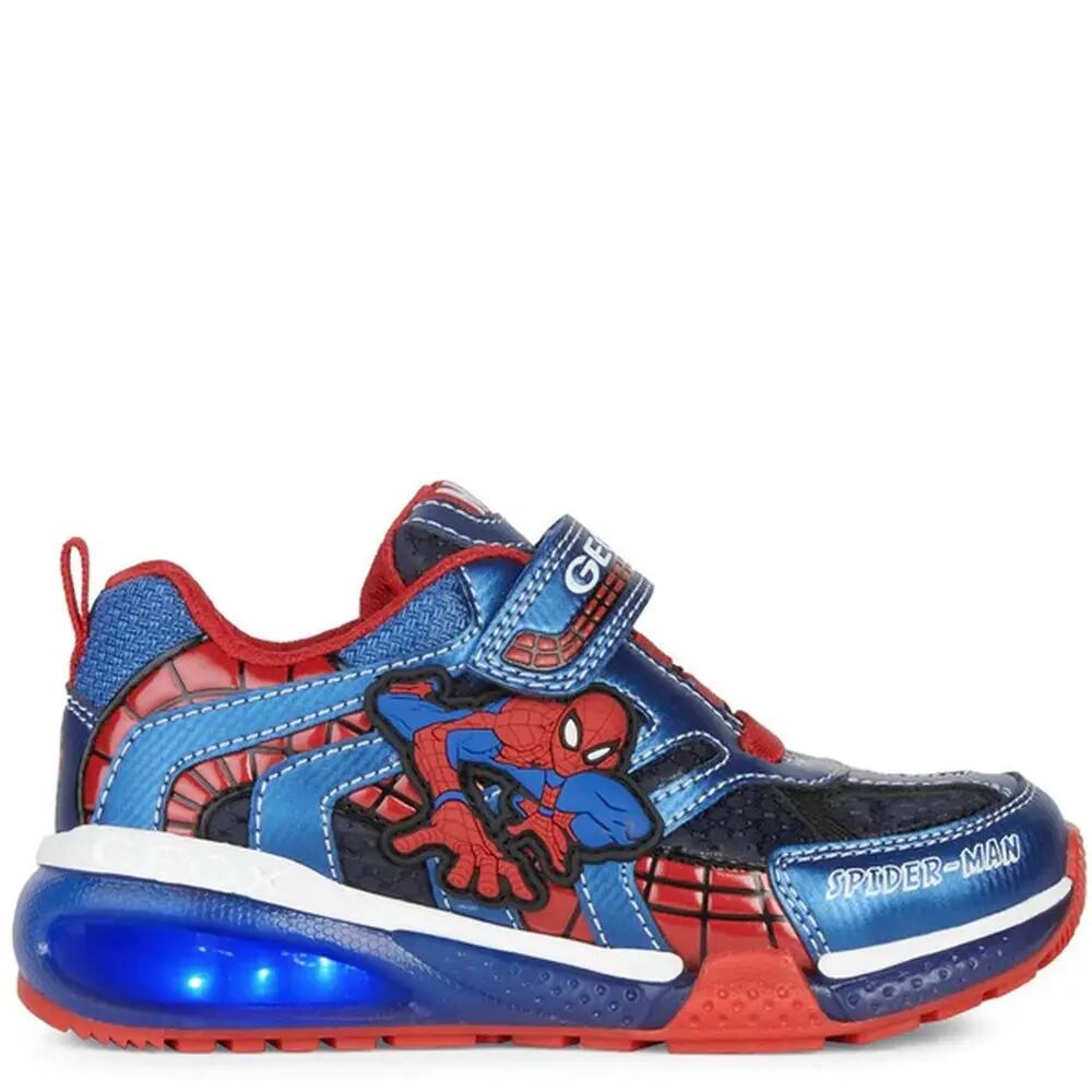 Boys J Bayonyc B SpiderMan Trainers (Navy/Royal Blue/Red) 6/6