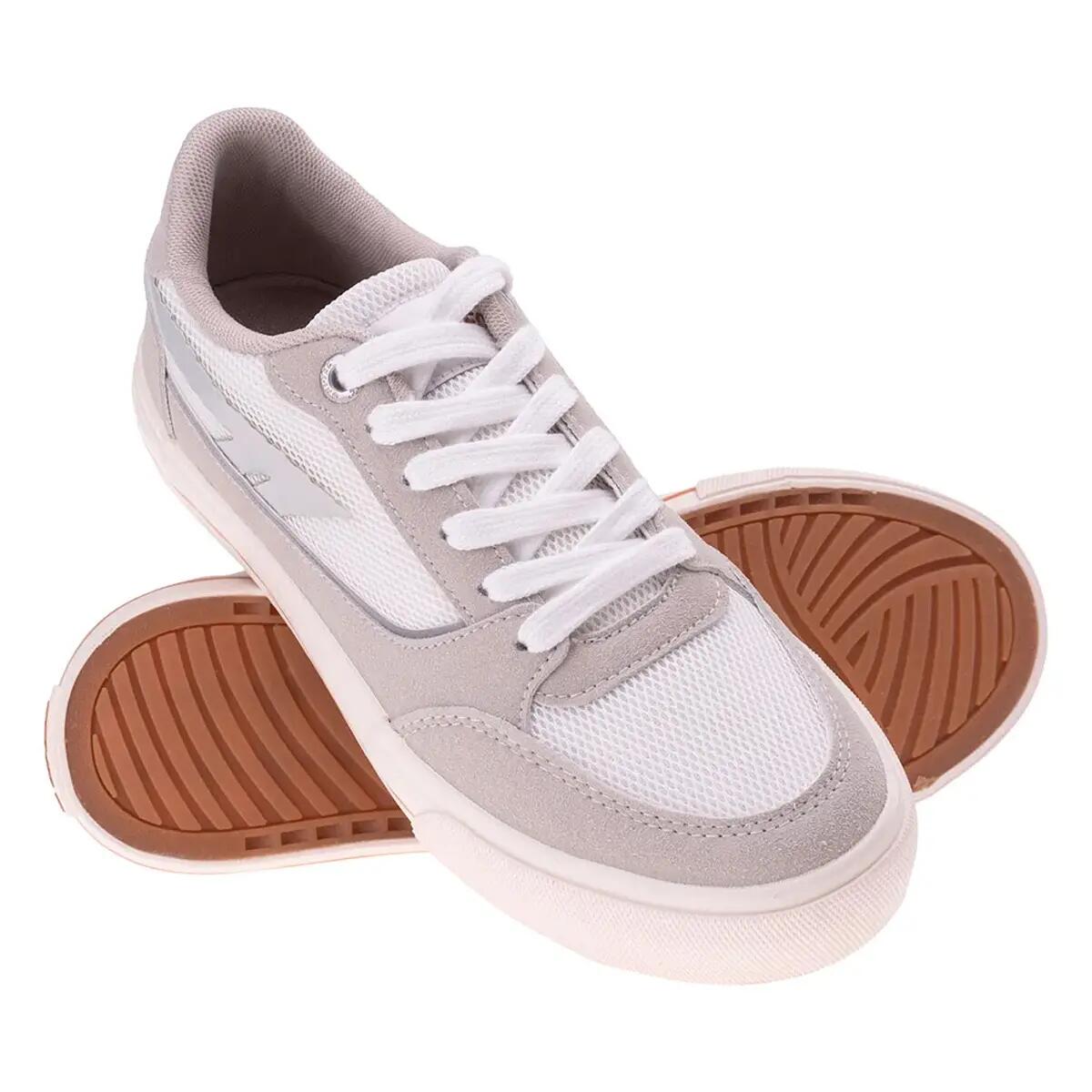 Baskets MORIN Femme (Gris Clair / Blanc) 5/5
