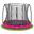 Trampoline - Comfort Edition Ground - 305 cm - Rond Roze