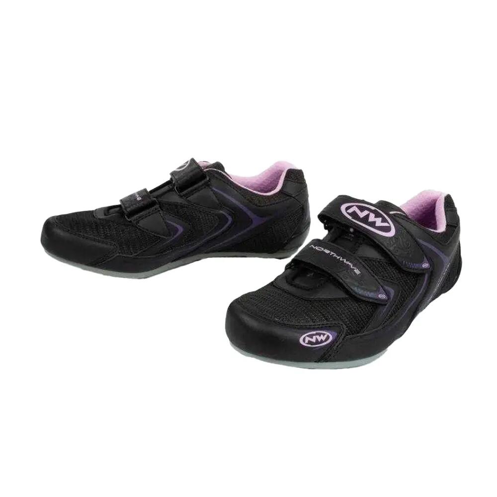 Chaussures Cyclisme ECLIPSE Femme (Noir / Rose) 5/6