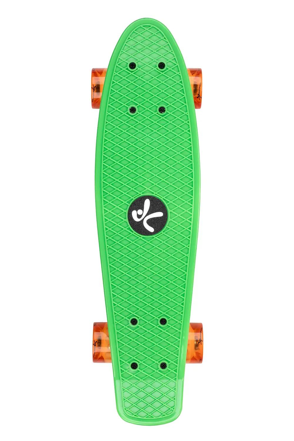 muuwmi Skateboard ABEC 5 Fun grün, mit Leuchtrollen 6/8