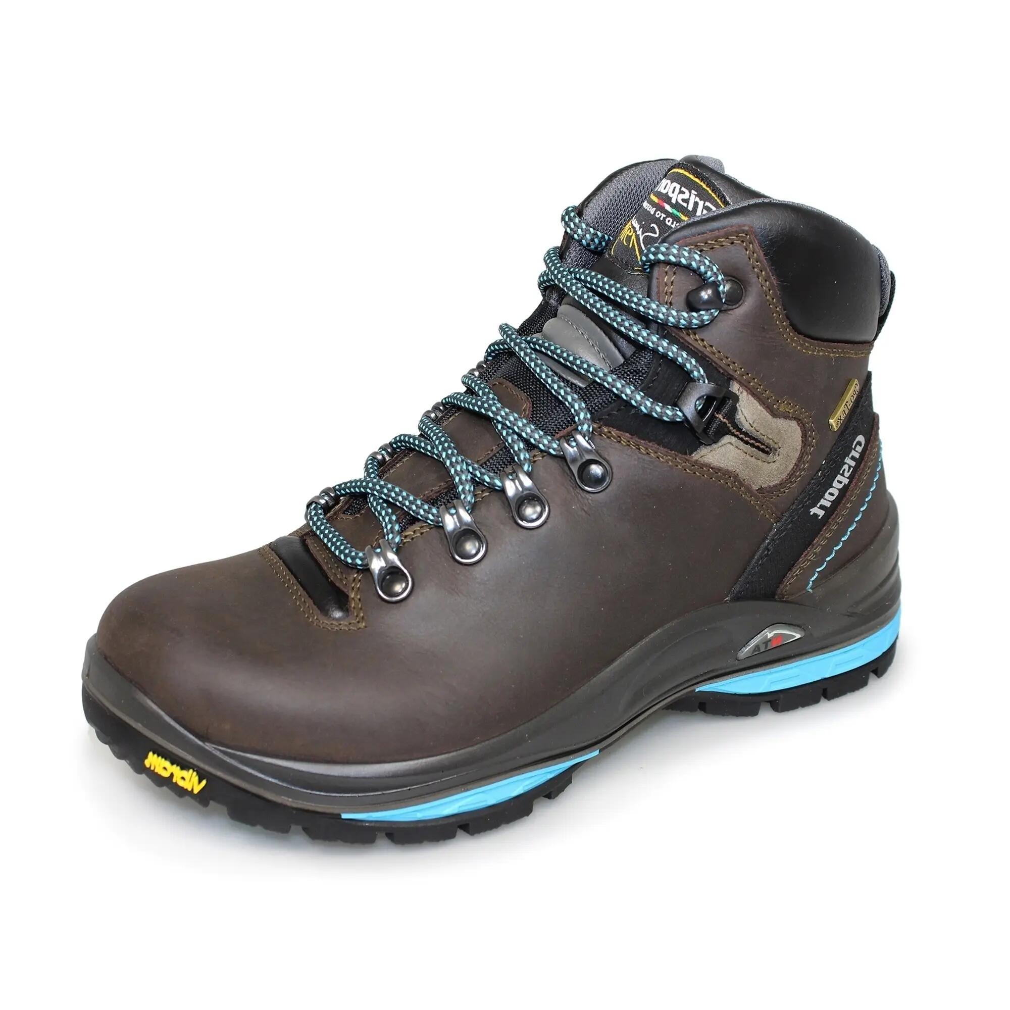 Womens/Ladies Glide Waxy Leather Walking Boots (Brown/Black) 6/6