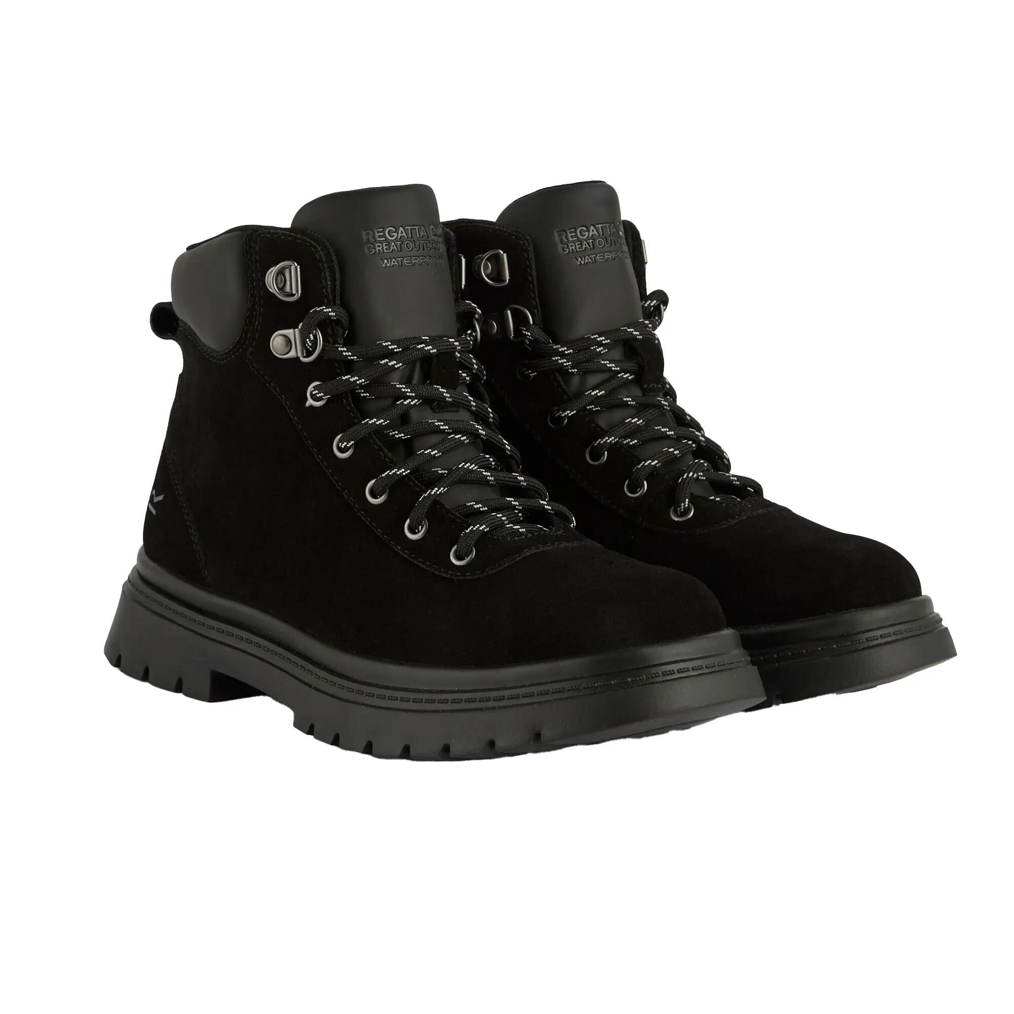 Womens/Ladies Whinton Suede Boots (Black) 7/7