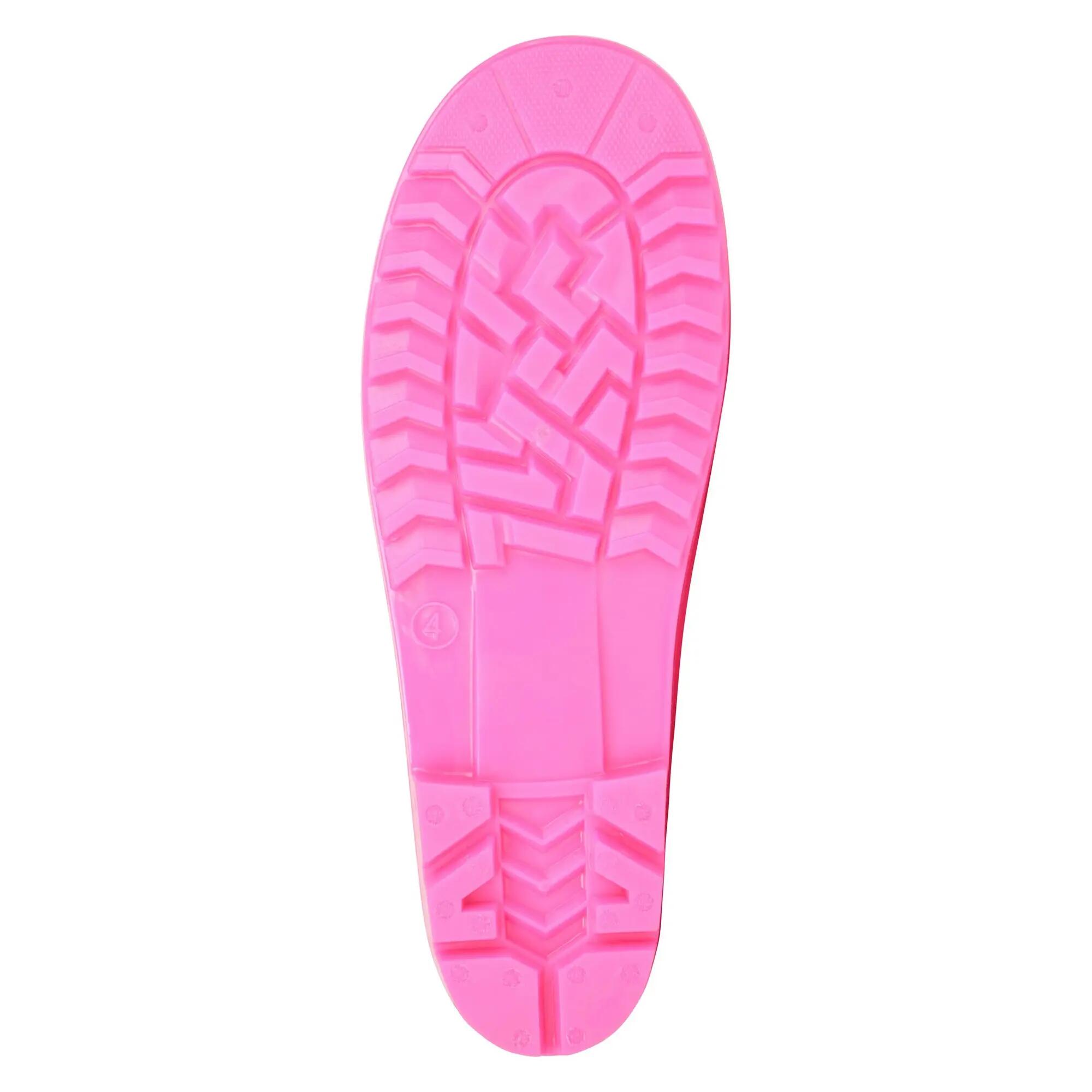 Childrens/Kids Plain Wellington Boots (Bright Pink) 5/5