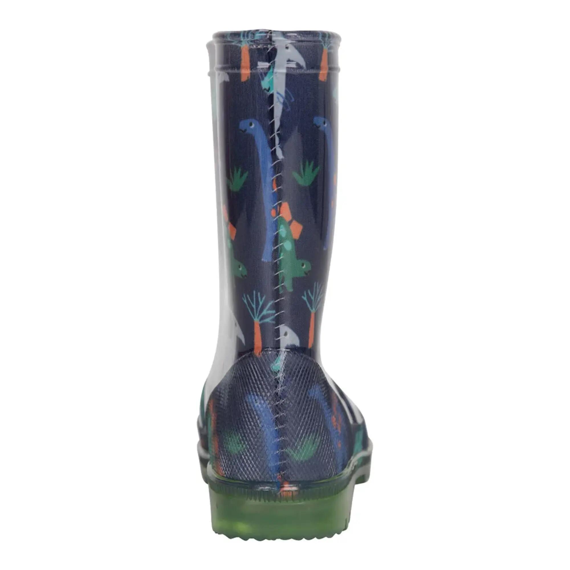 Gummistiefel "Splash", Einhorn und Regenbogen Kinder Marine 2/5