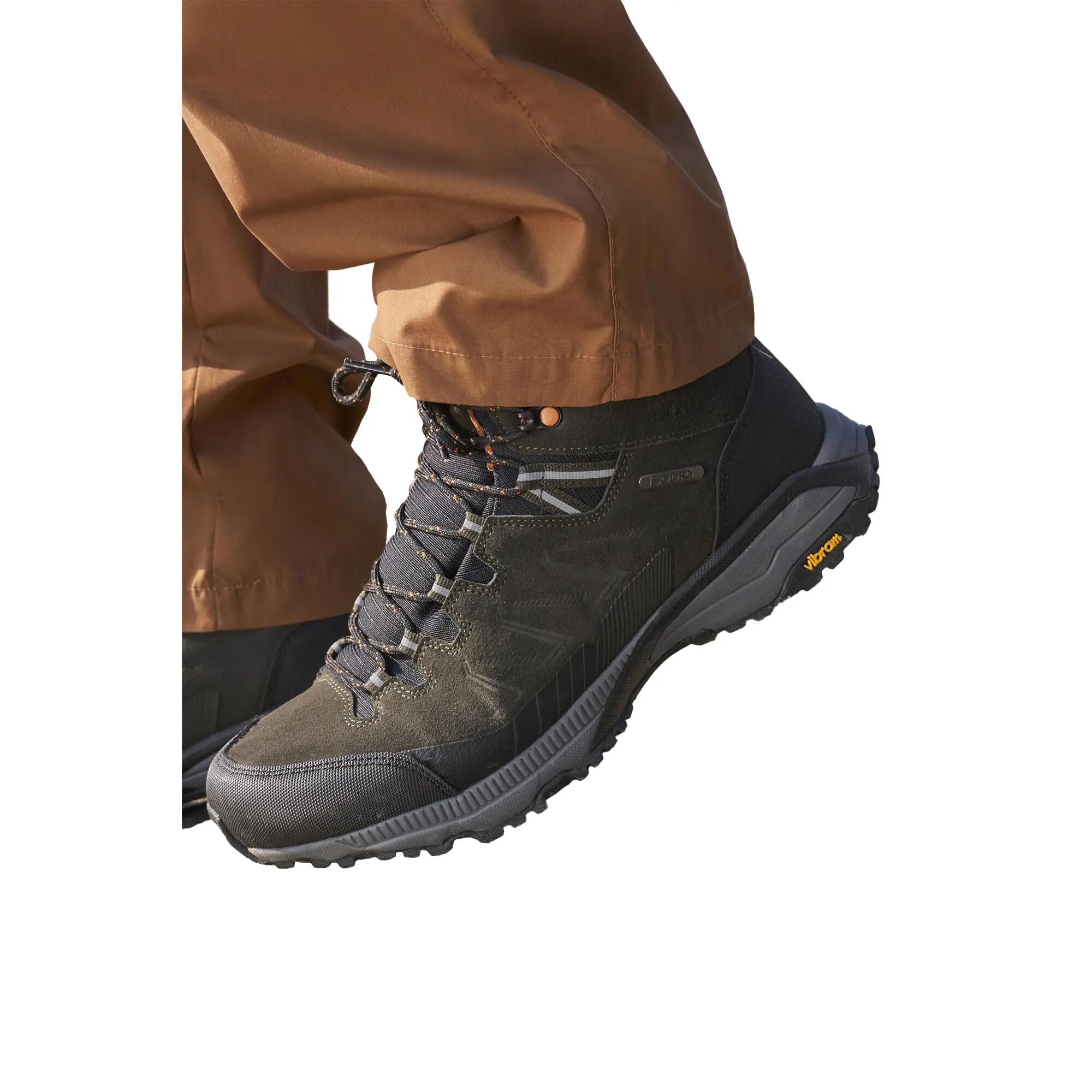 Mens Extreme Rockies Leather Walking Boots (Khaki Green) 6/6