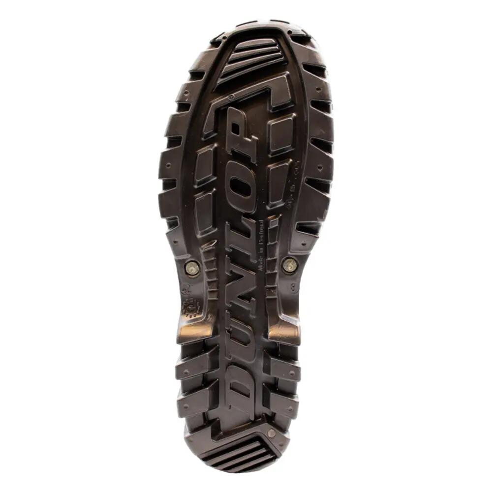 Stivali Di Gomma Adulto Unisex Dunlop Dee Verde Nero 4/6