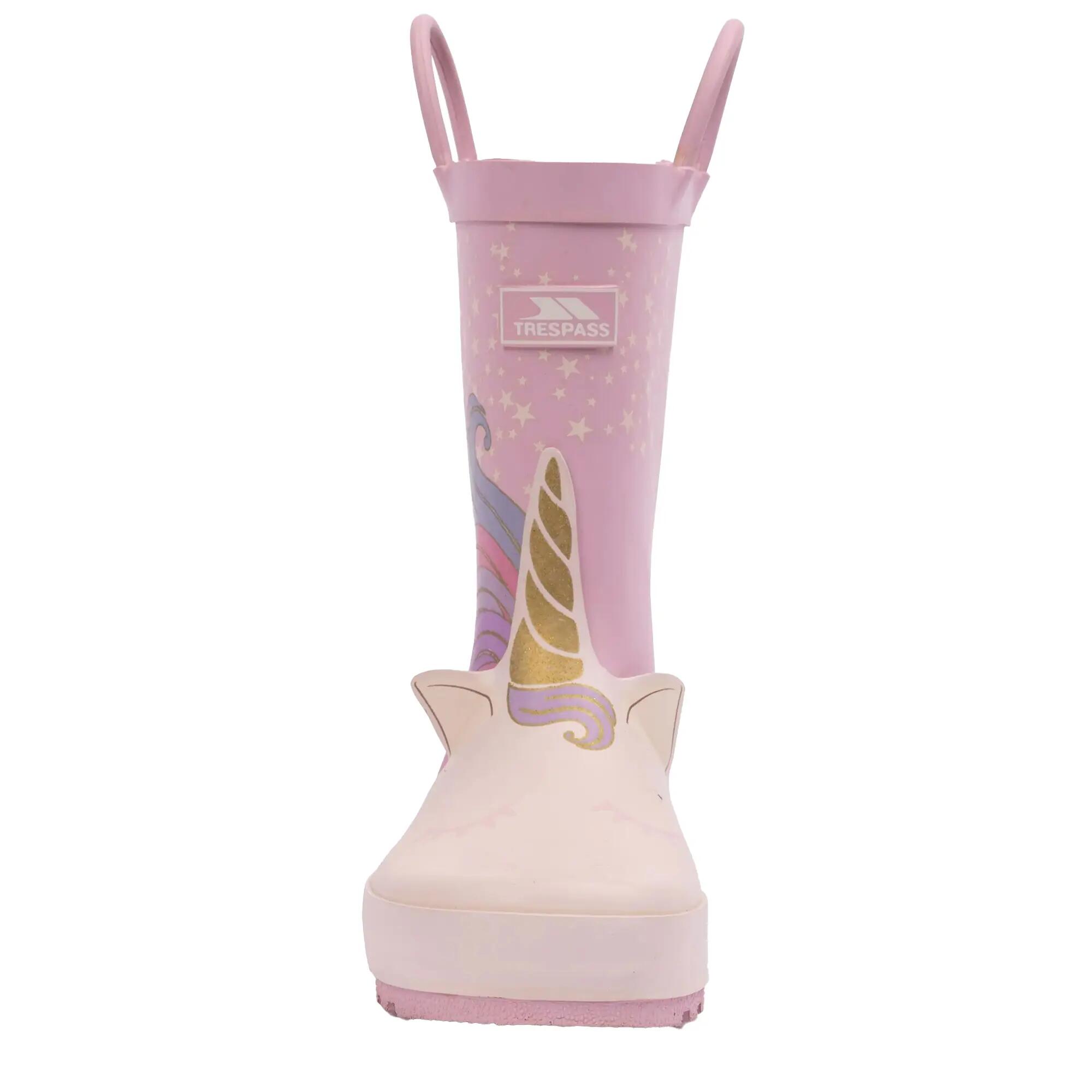 Gummistiefel "Character", Einhorn Kinder Violett/Beige 7/7