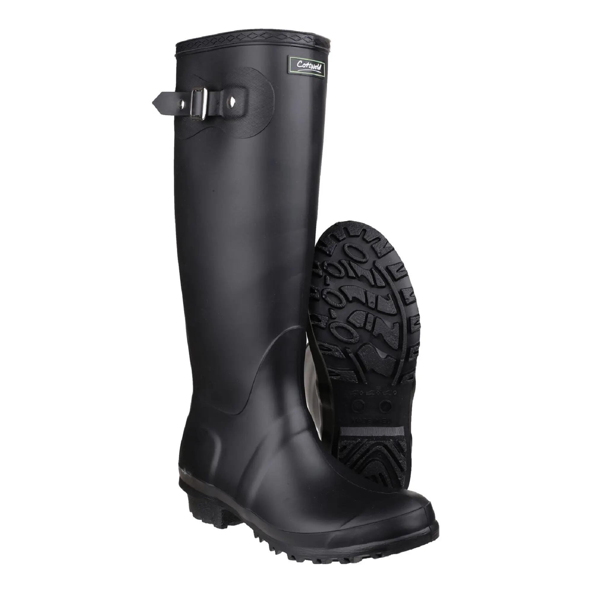 Unisex Sandringham Gummistiefel Damen und Herren Schwarz 6/6
