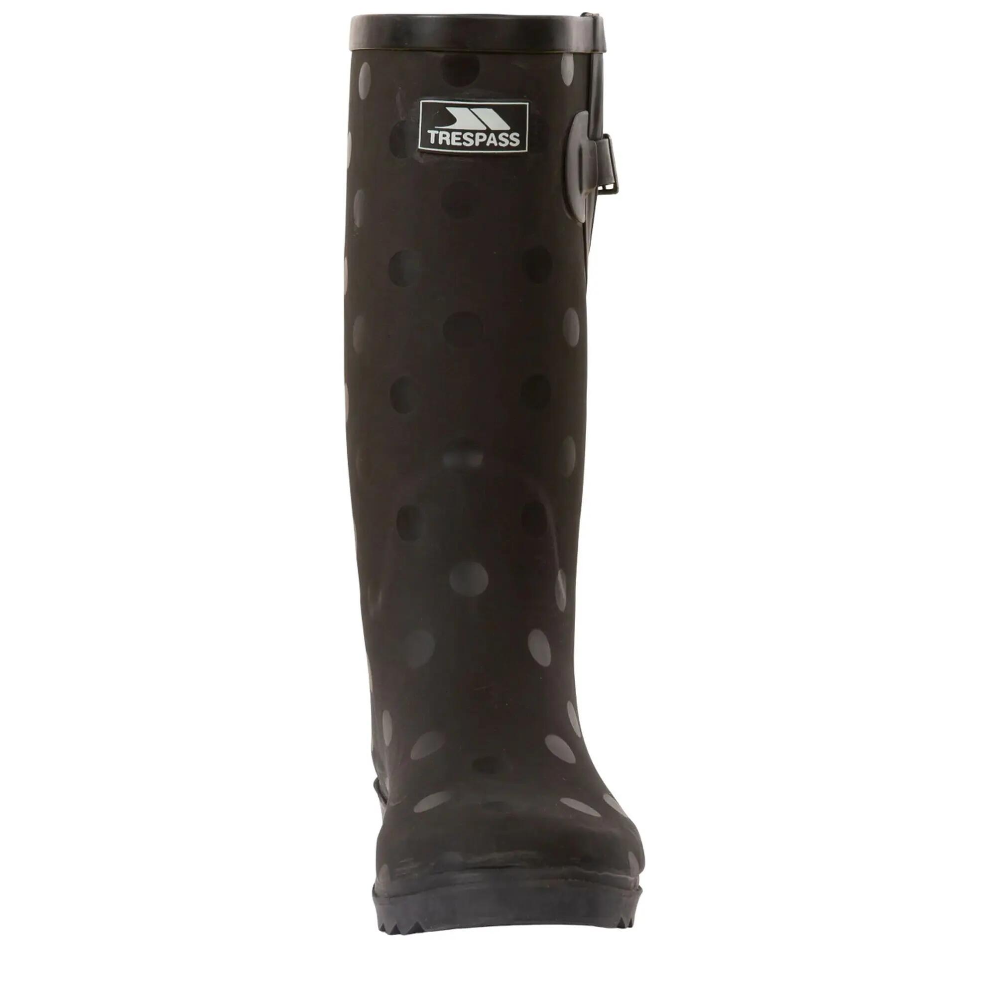 Herren Unisex Gummistiefel "Elena", Punktemuster Damen Schwarz 7/7