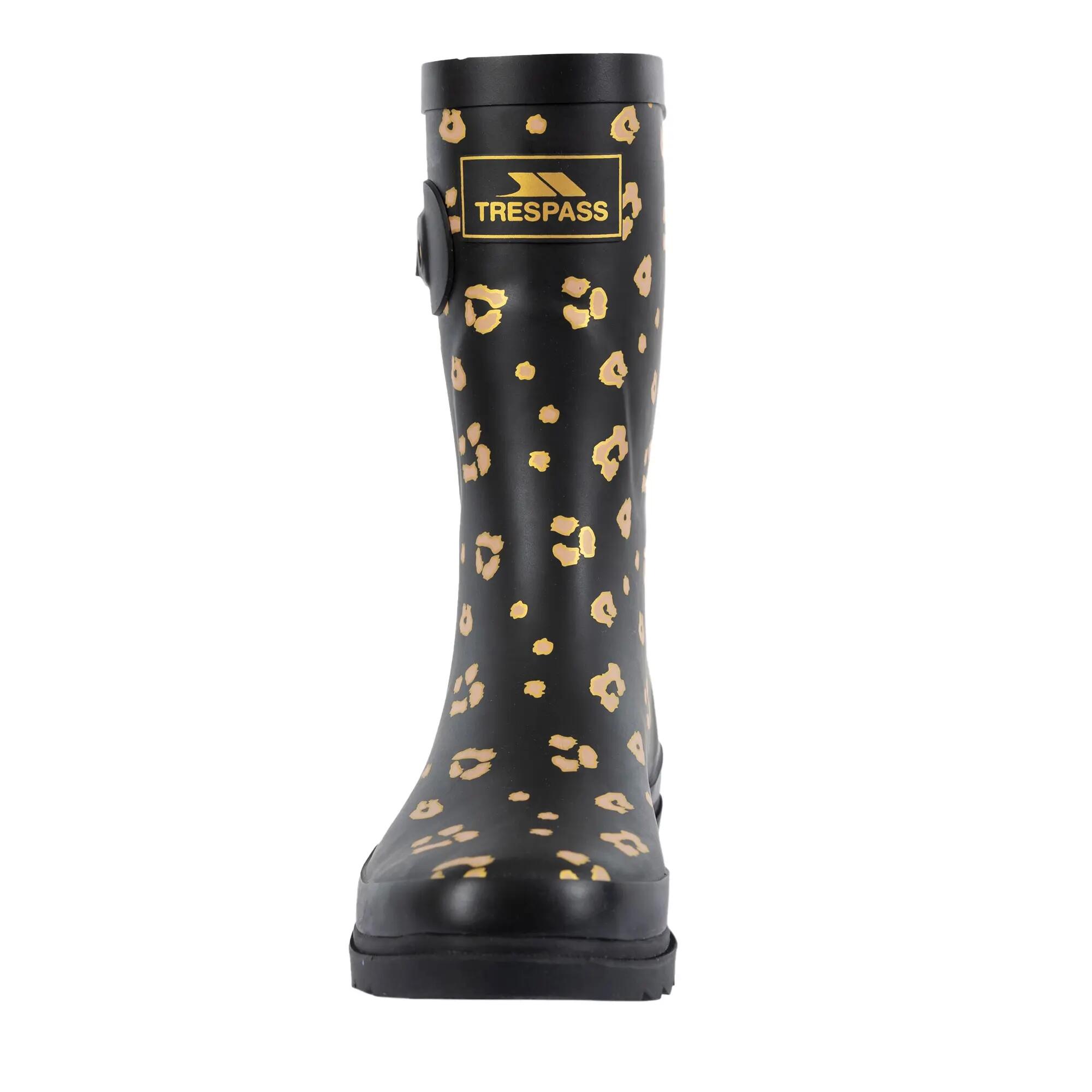 Bottes De Pluie À Motifs CELESTE Femme (Noir / Beige Léopard) 6/7