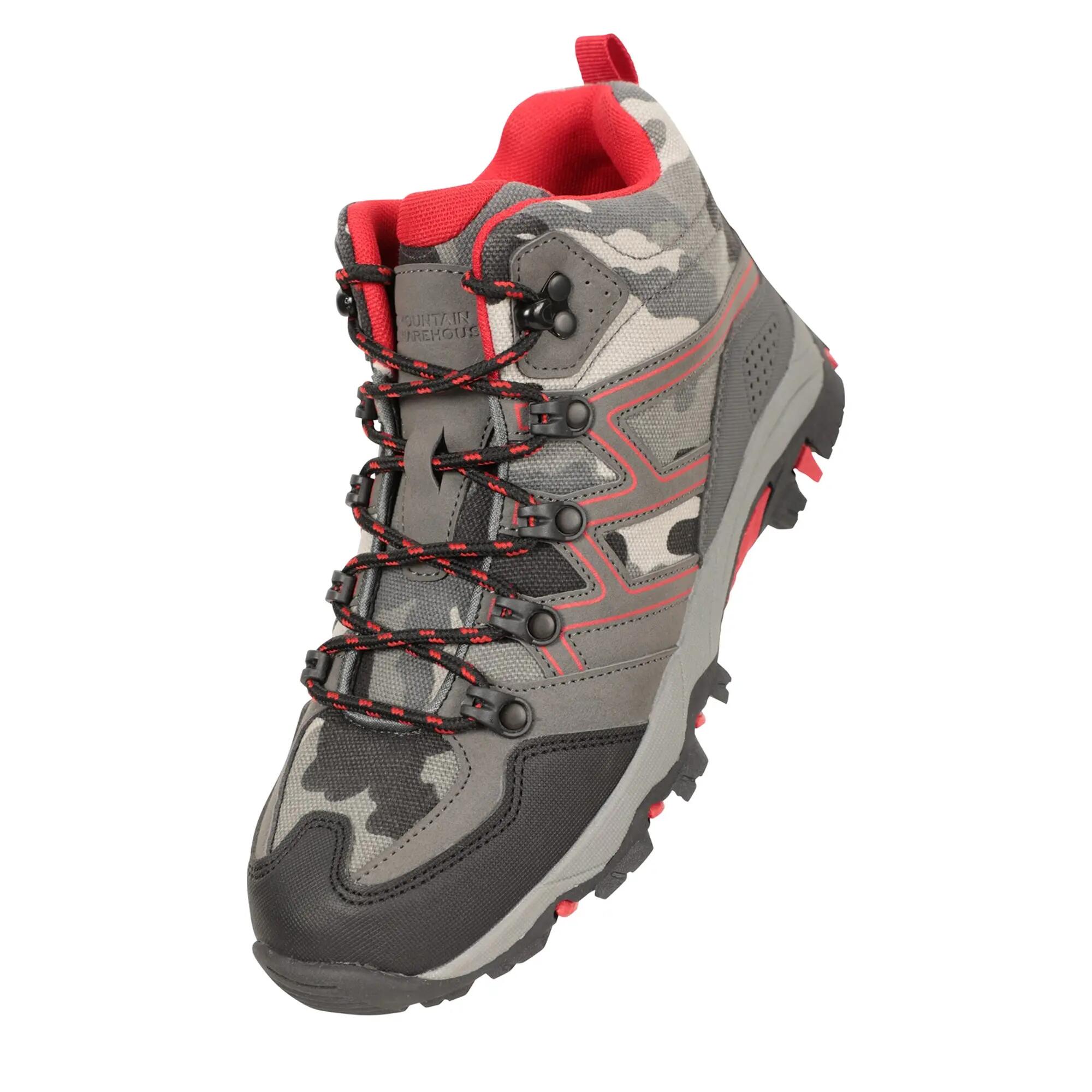 Childrens/Kids Oscar Walking Boots (Camo Green) 6/6