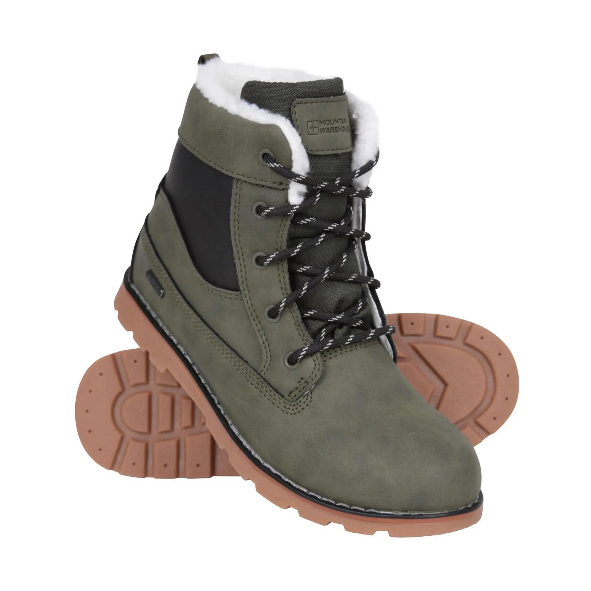 Stivali Borg Impermeabile CasualBambini Mountain Warehouse Chestnut Verde Kaki 5/5