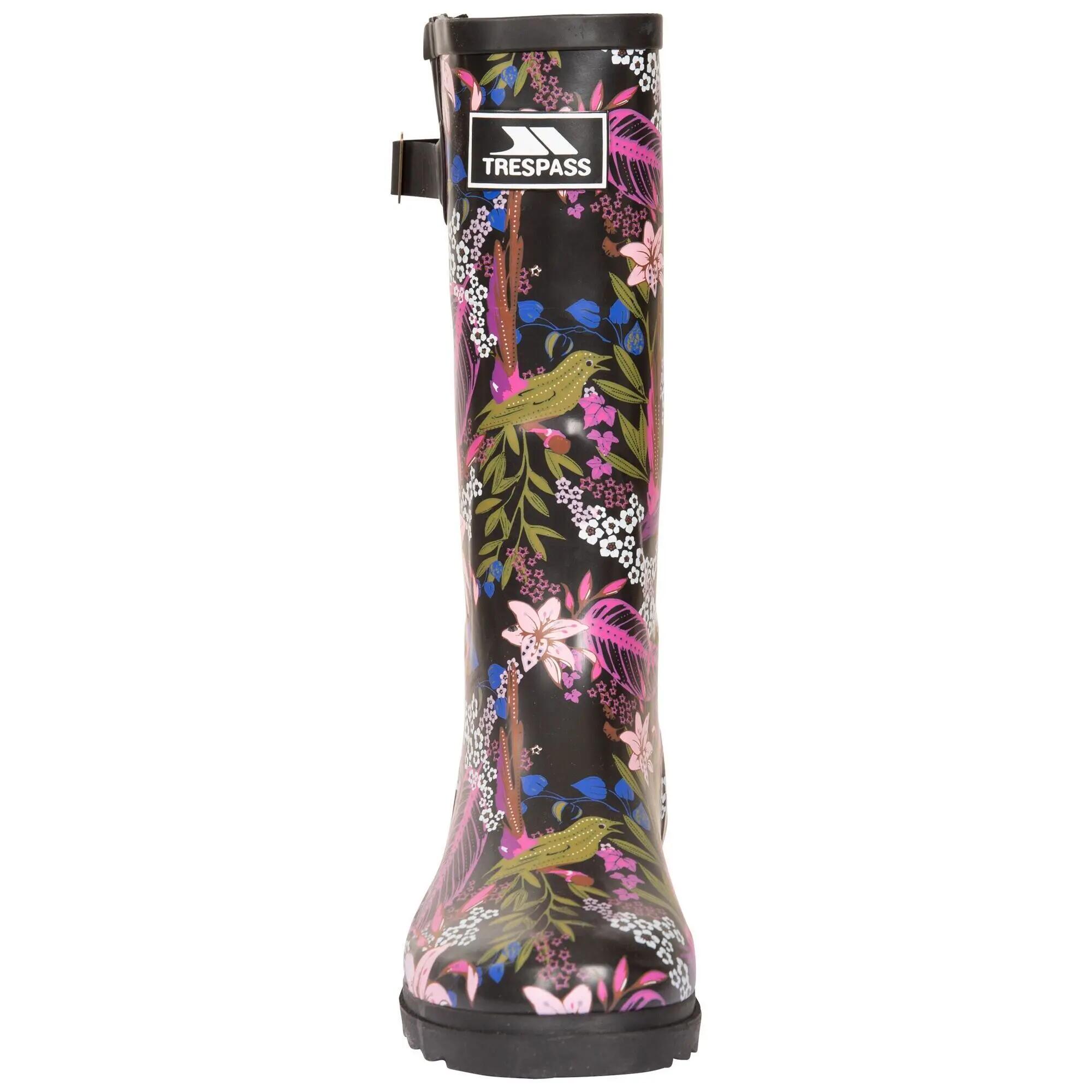 Bottes De Pluie ELENA Femme (Noir / Vert) 7/7
