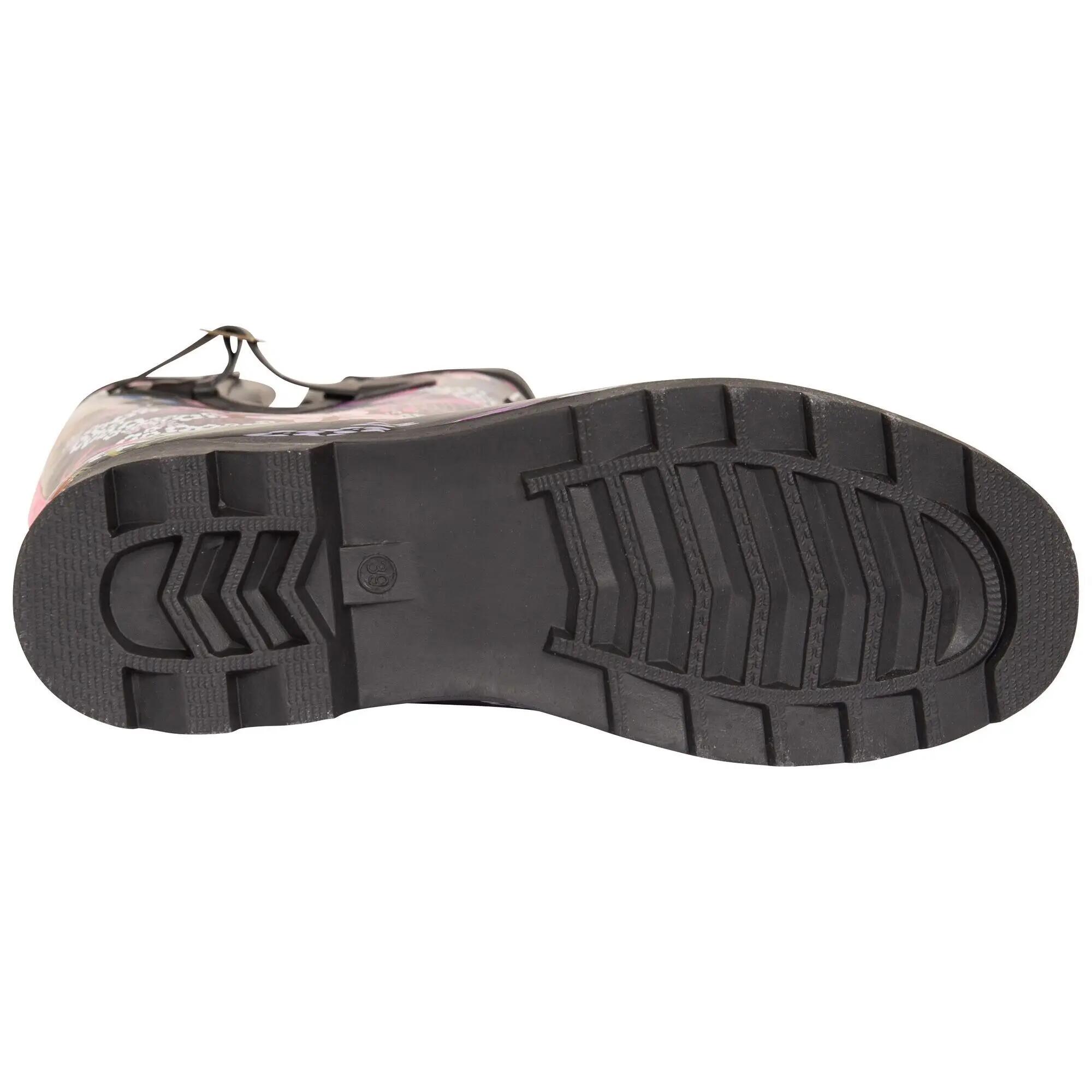Bottes De Pluie ELENA Femme (Noir / Vert) 6/7
