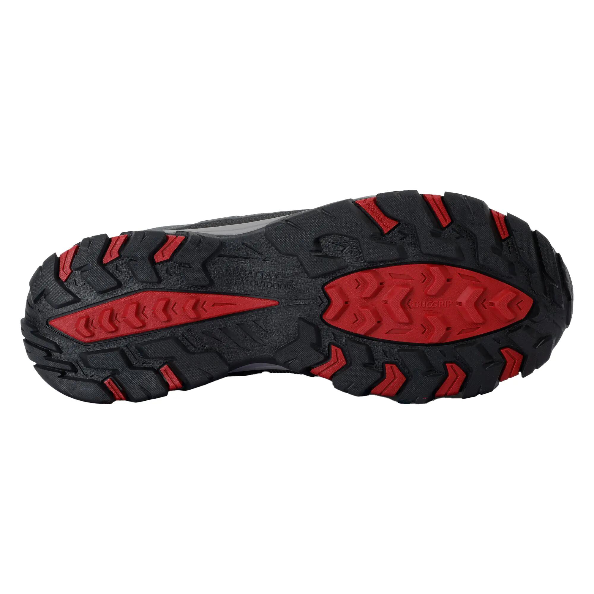 Chaussures Montantes De Marche HOLCOMBE Homme (Gris Foncé / Rouge) 7/7