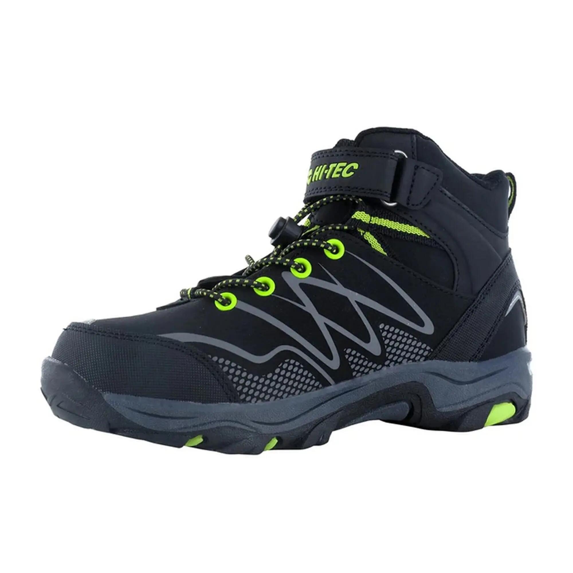 Scarponcini Da Passeggio Ragazzi Hi-Tec Blackout Nero Lime 5/5