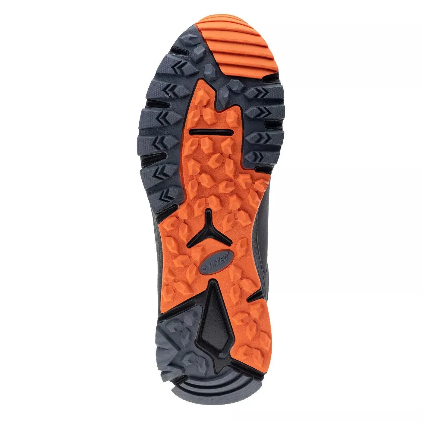 Scarponcini Da Passeggio Impermeabile Uomo Hi-Tec Himba Nero Arancio 5/6