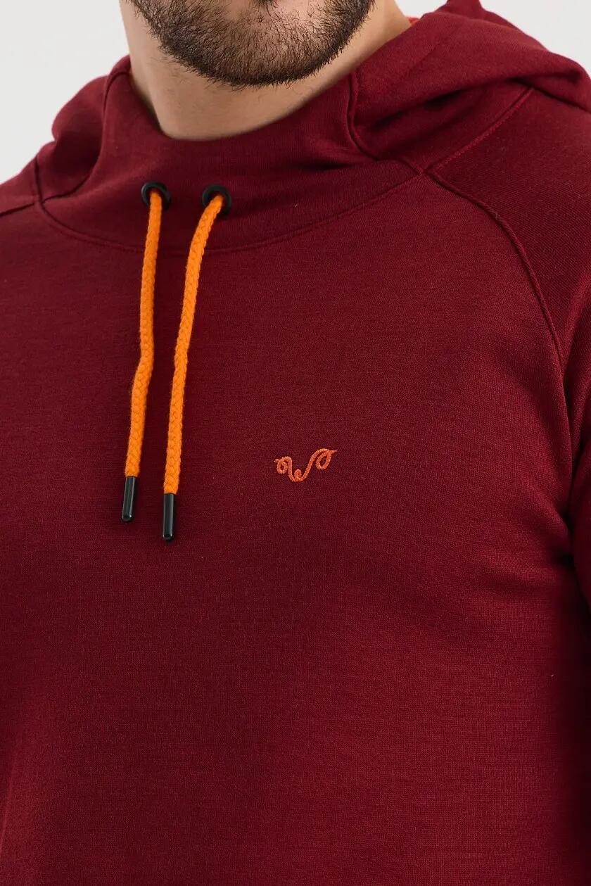 Scout - bluza z kapturem 100% wełna merino (260 g/m²) XL, Damson 3/5
