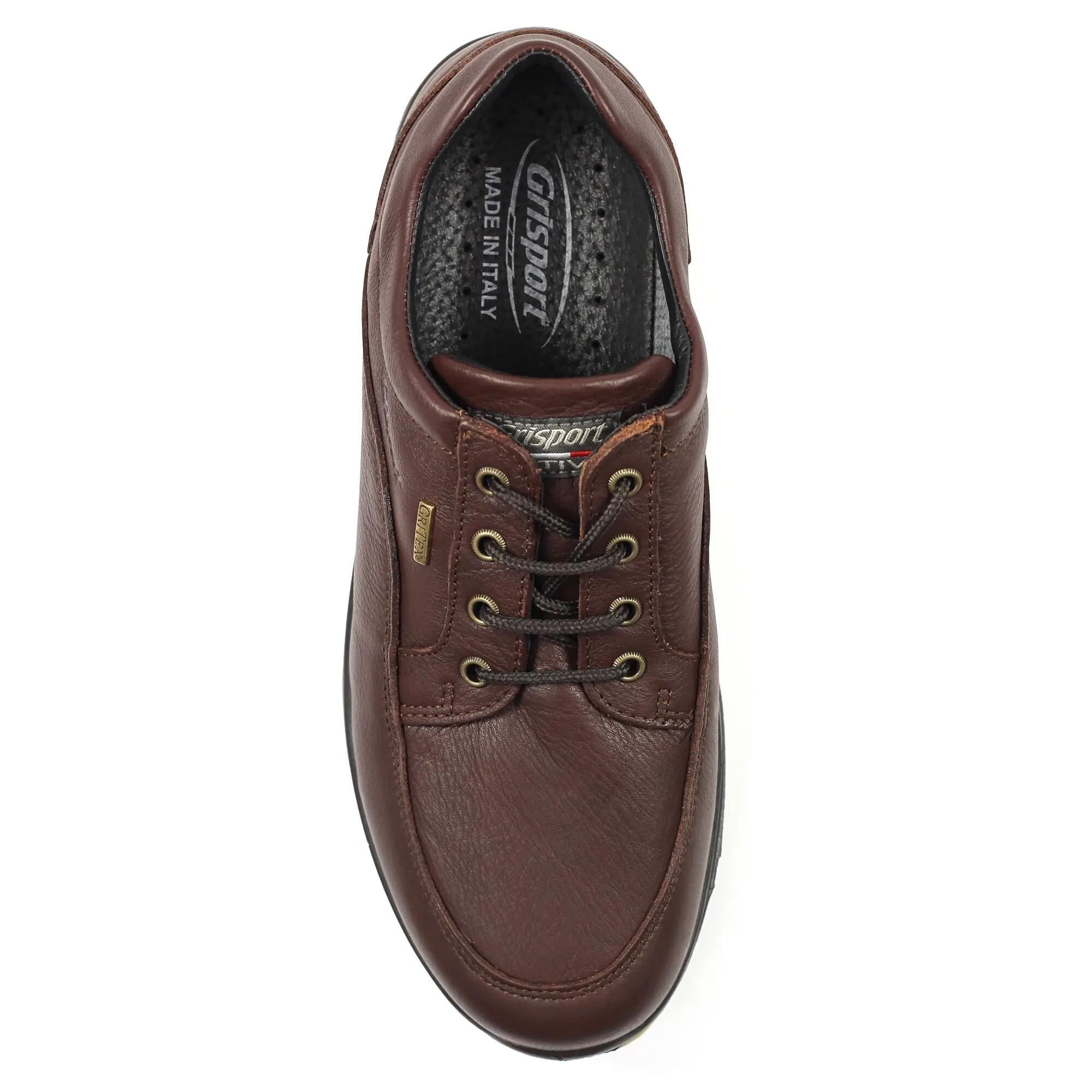 Mens Livingston Leather Walking Shoes (Brown) 5/6