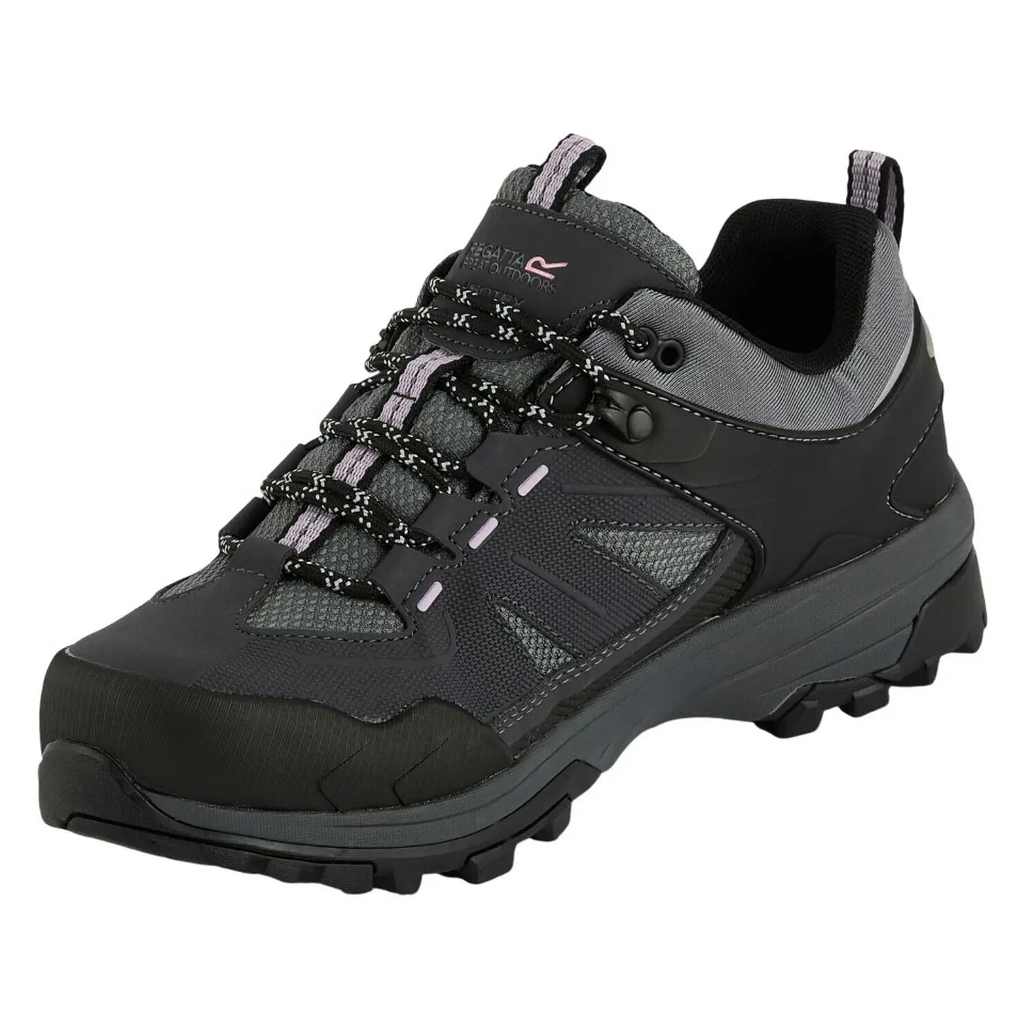 Chaussures Basses De Marche REGEN Femme (Gris Foncé / Lilas Pâle) 7/7