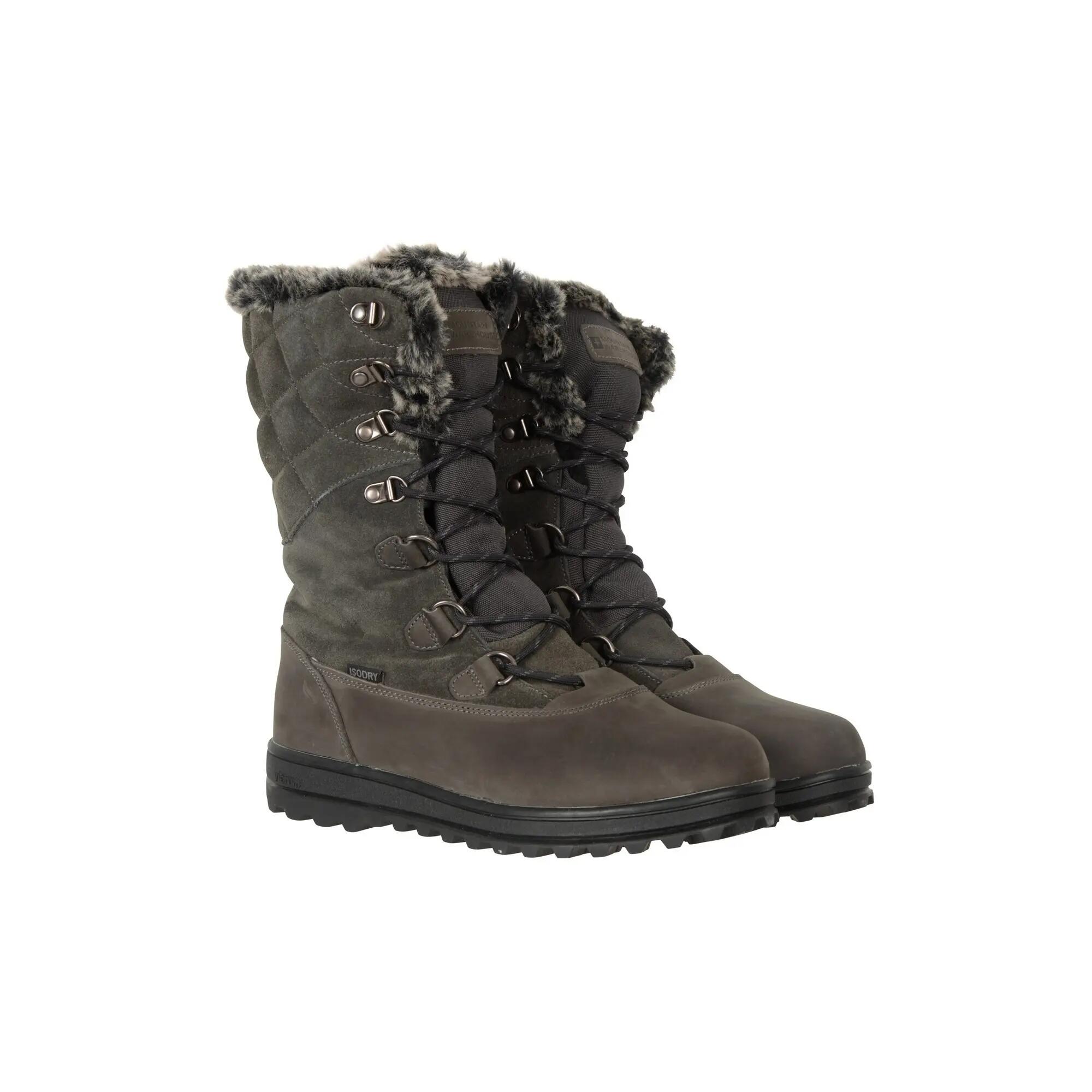 Schneestiefel "Vostok", Leder Damen Grau 6/6