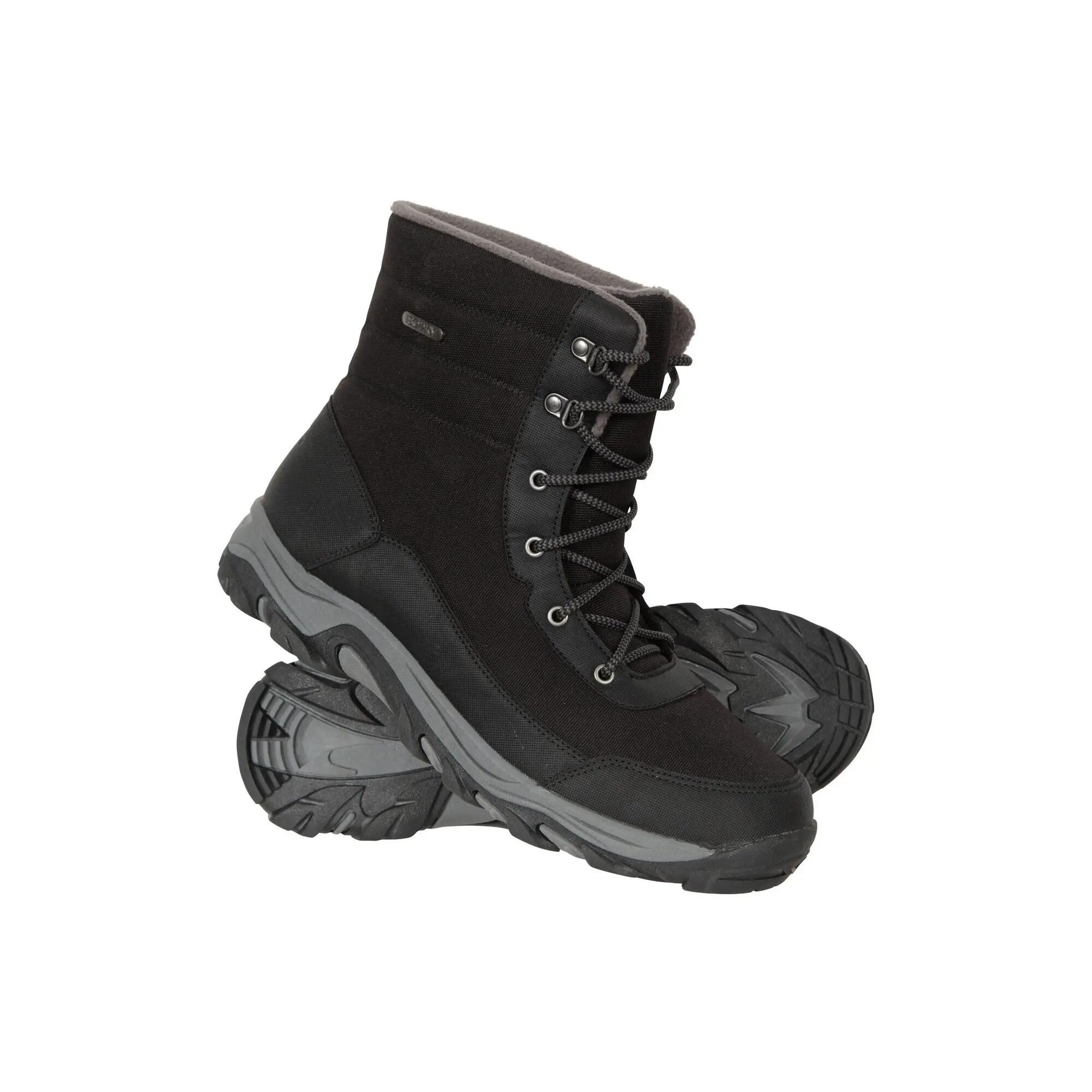 Stivali Da Neve Foderato In Pile Uomo Mountain Warehouse Ohio Nero Corvino 6/6