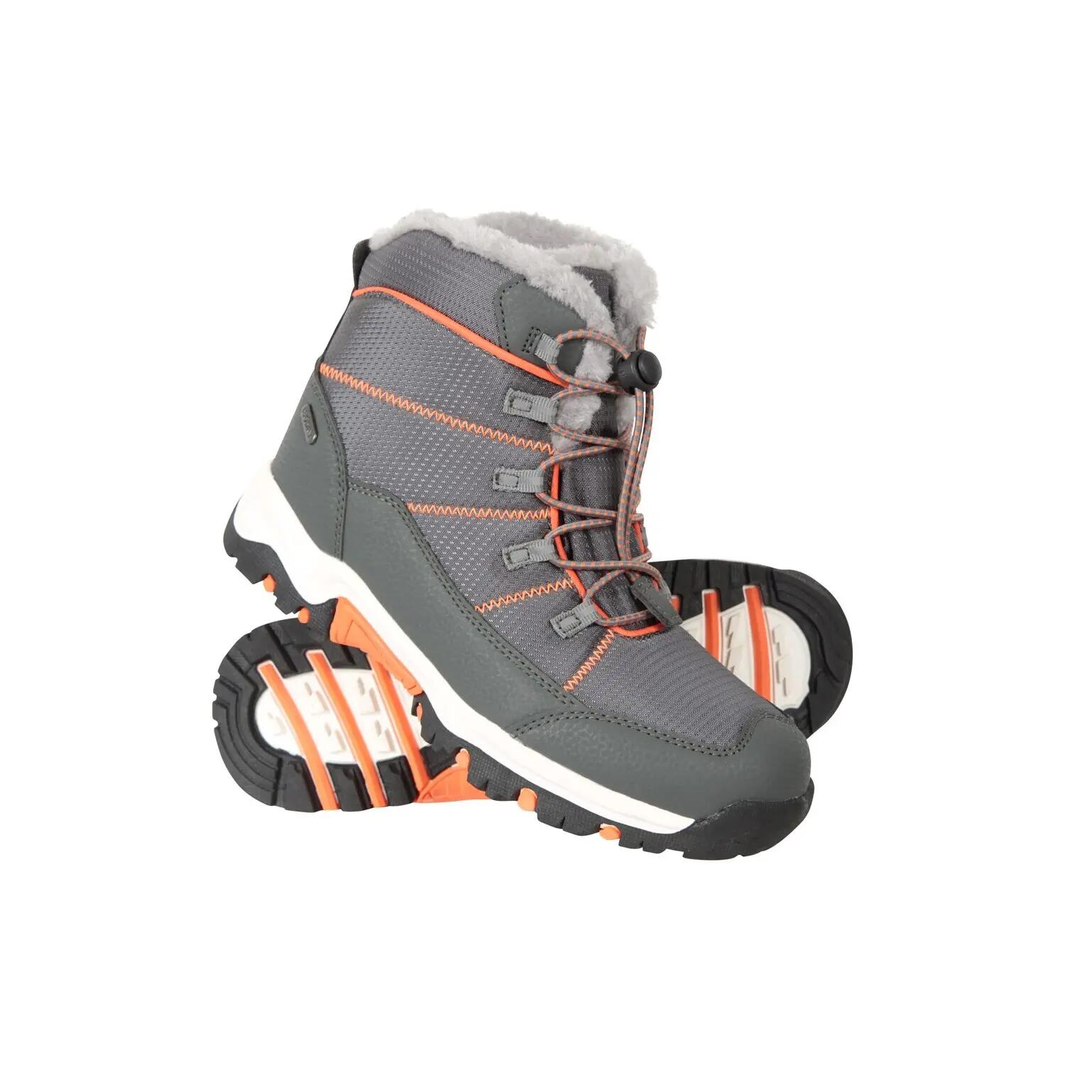 Stivali Da Neve Bambini Mountain Warehouse Comet Grigio Arancio 6/6