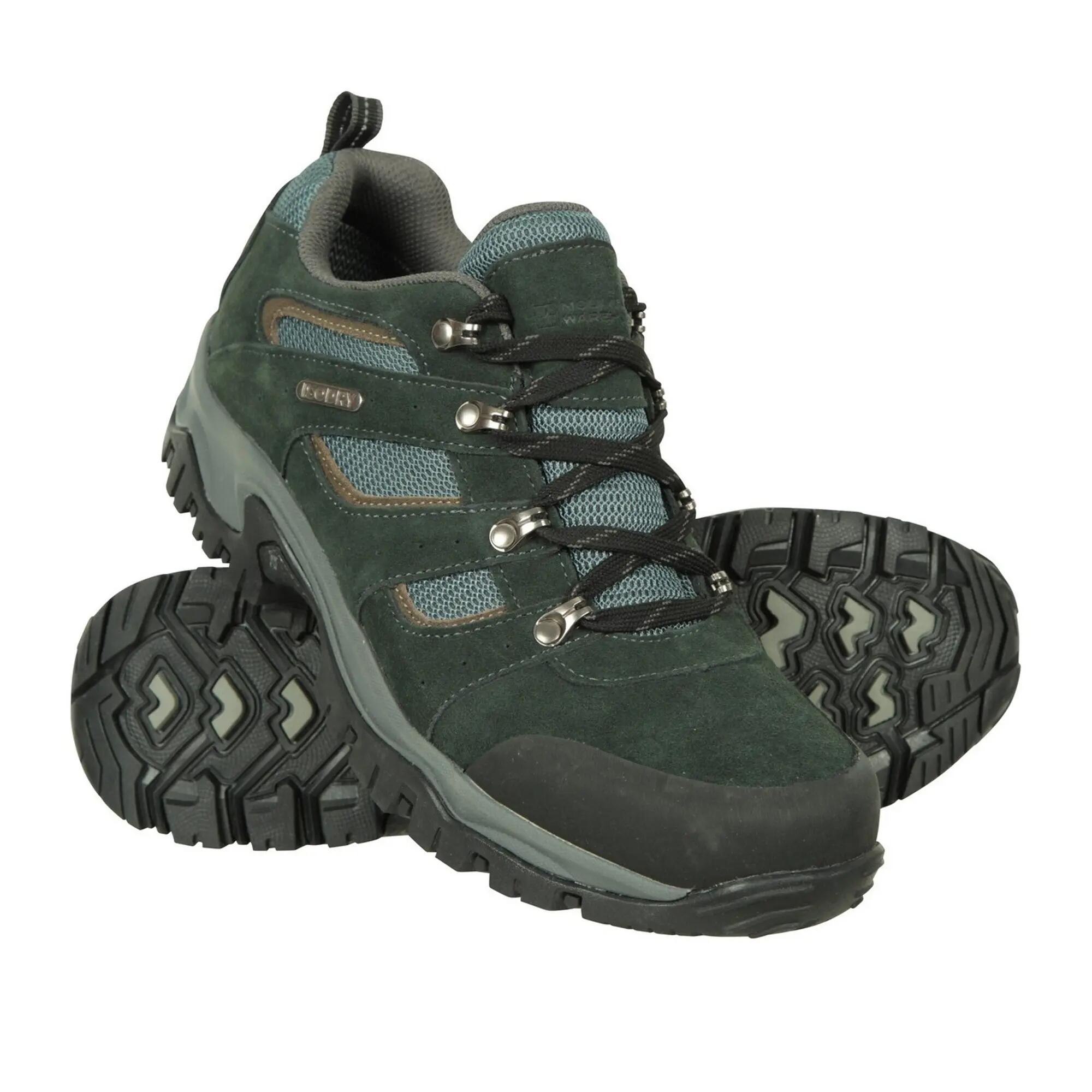 Mens Voyage Suede Waterproof Walking Shoes (Black) 6/6