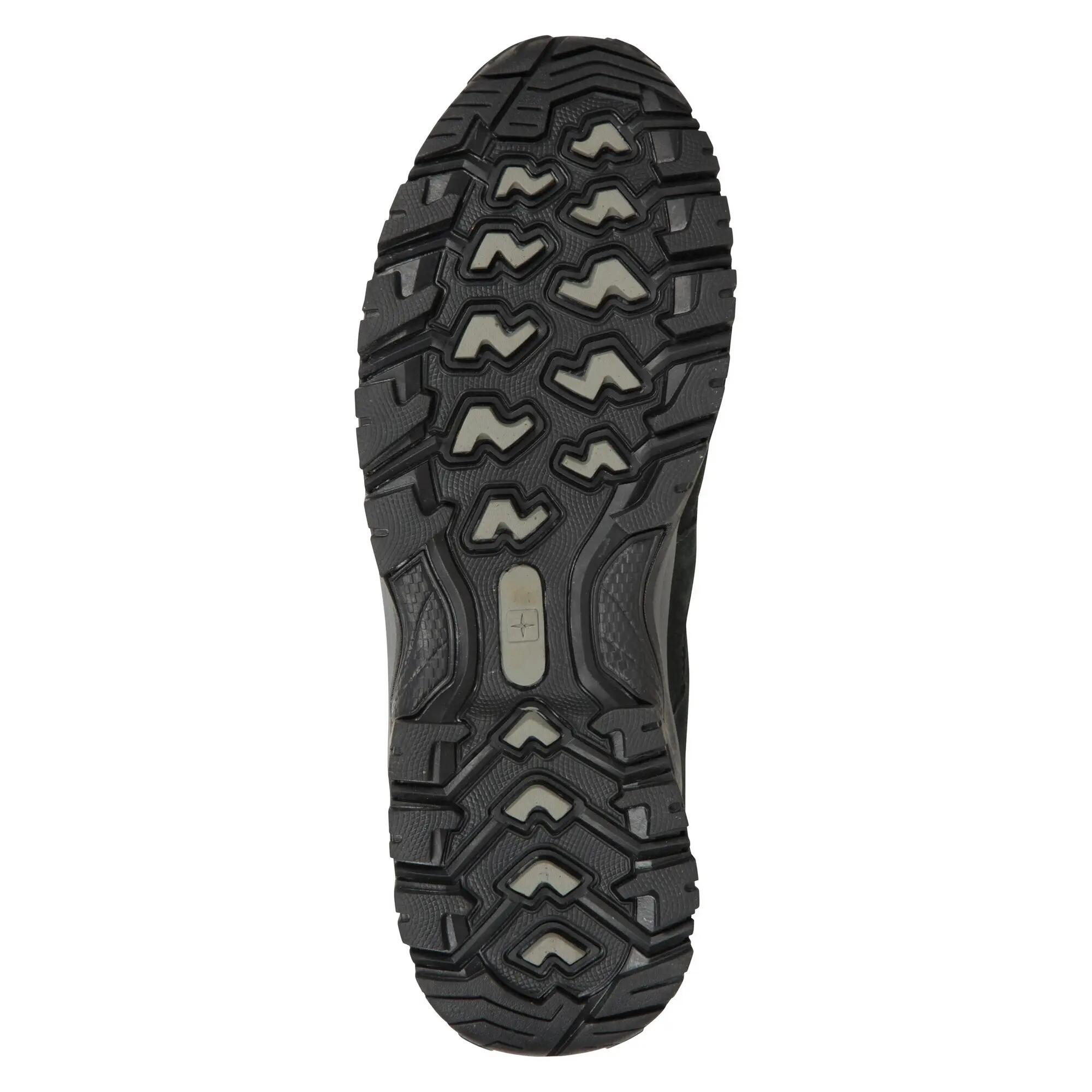 Mens Voyage Suede Waterproof Walking Shoes (Black) 5/6