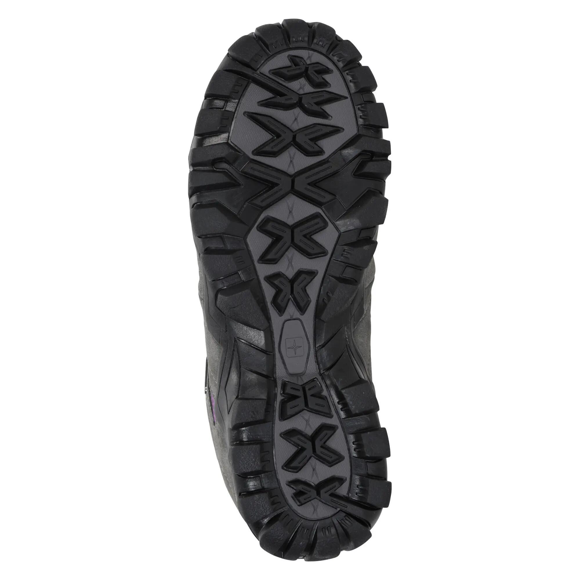 Chaussures De Marche Imperméables En Daim BELFOUR Femme (Gris) 5/6