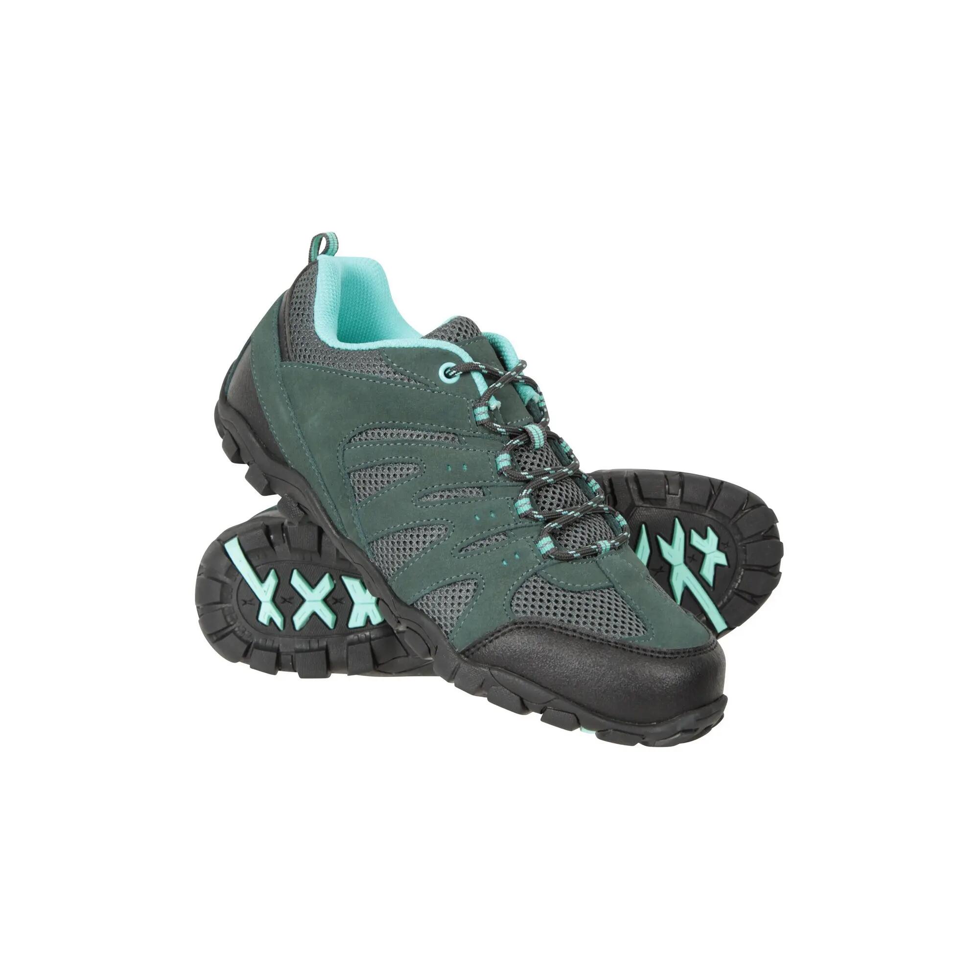Wanderschuhe "Outdoor II", Wildleder Damen Dunkelgrau/Benzin 6/6