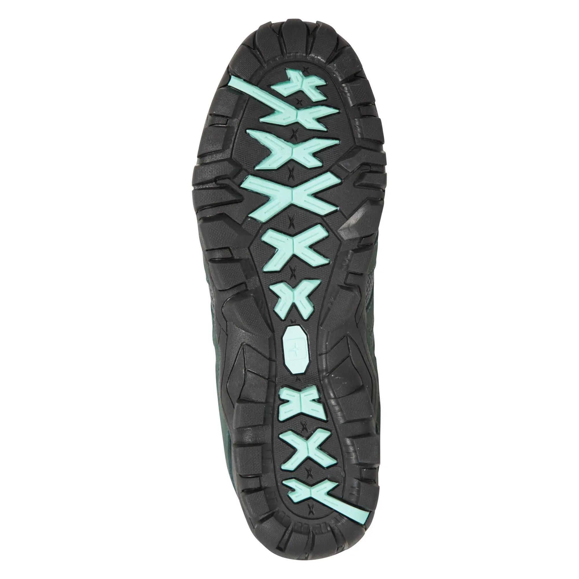 Wanderschuhe "Outdoor II", Wildleder Damen Dunkelgrau/Benzin 5/6