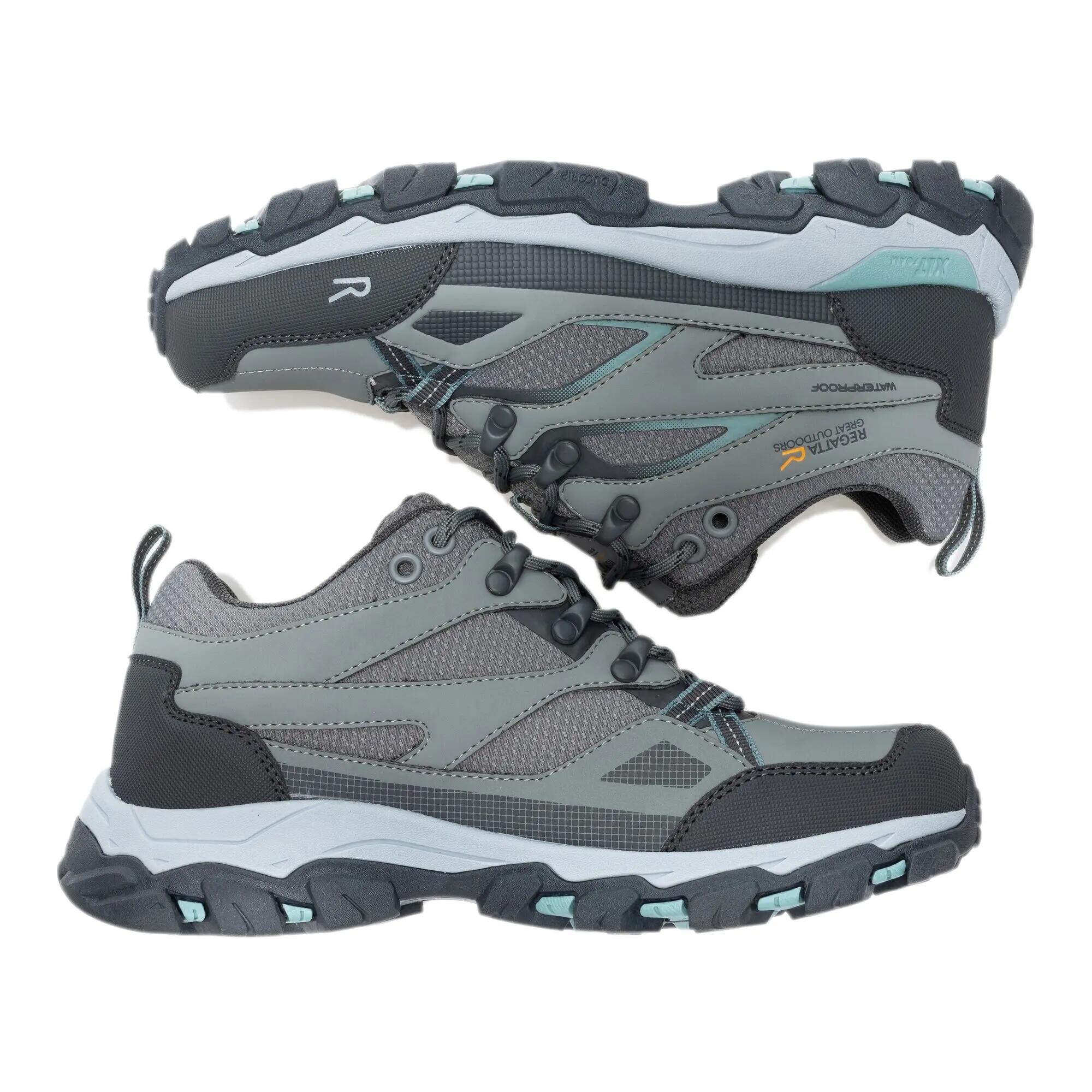 Chaussures Basses De Marche HOLCOMBE Femme (Gris / Turquoise Pastel) 7/7