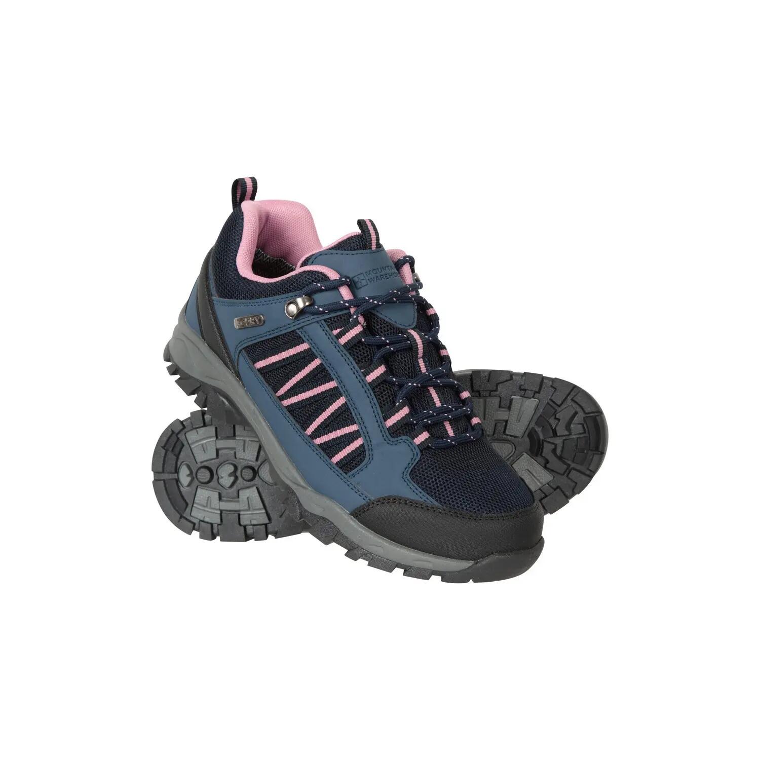 Womens/Ladies Path Waterproof Outdoor Walking Shoes (Navy) 6/6
