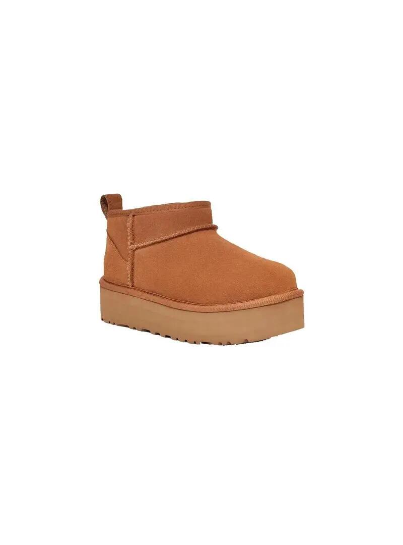 Chaussure pour fille Ugg Classic mini plateforme Marron 3/6