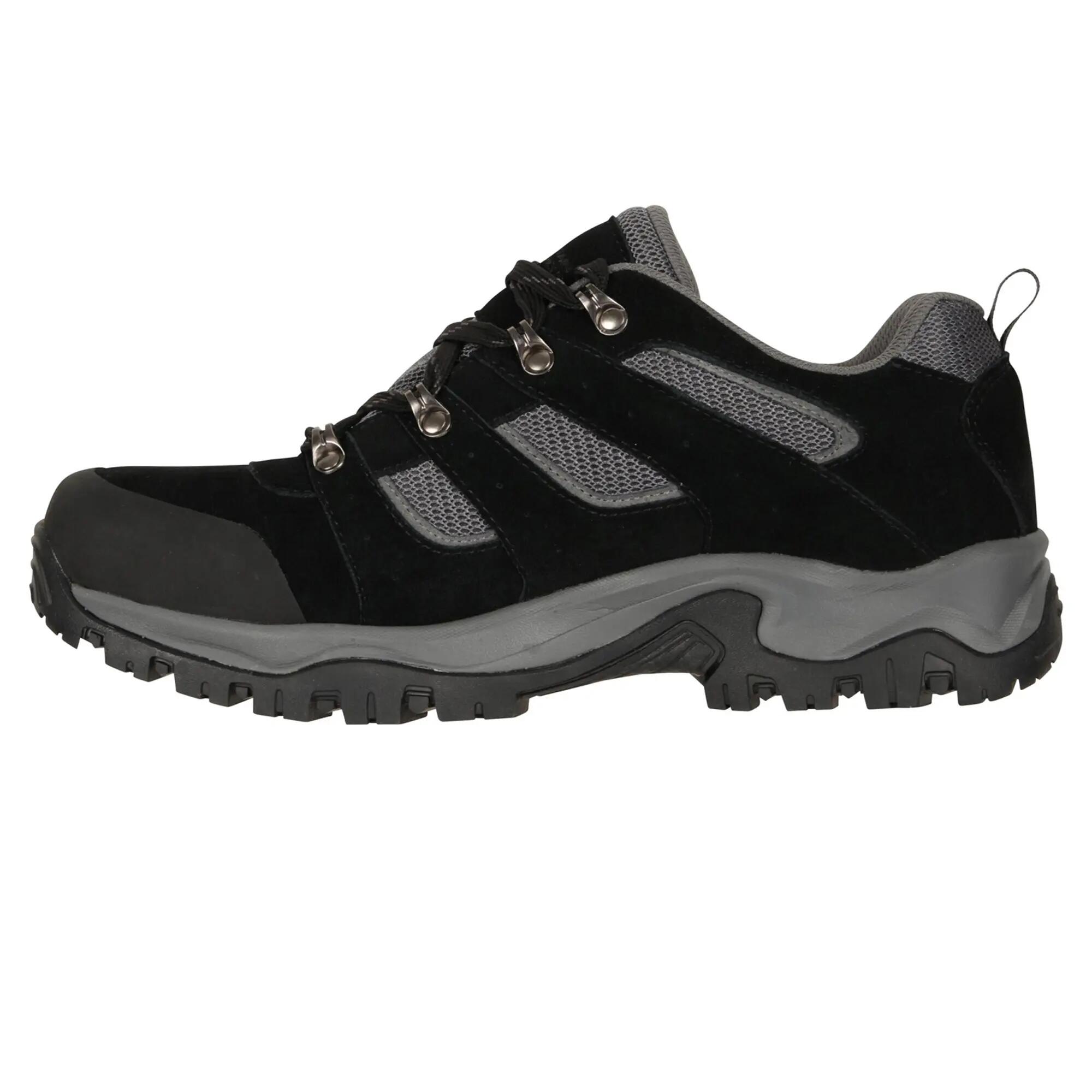 Mens Voyage Suede Waterproof Walking Shoes (Jet Black) 6/6
