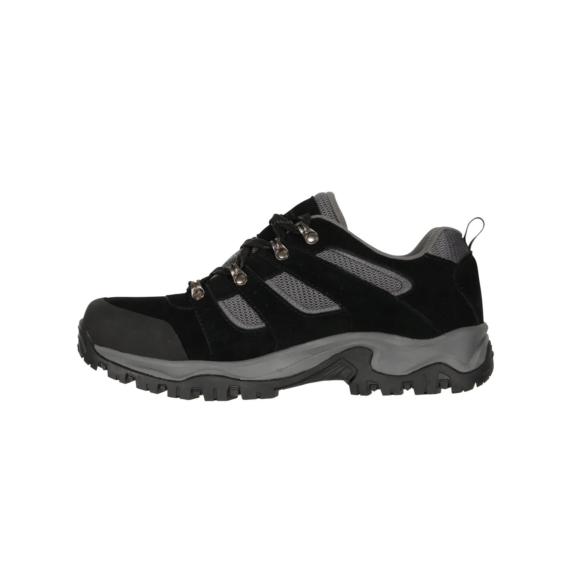 Mens Voyage Suede Waterproof Walking Shoes (Jet Black) 5/6