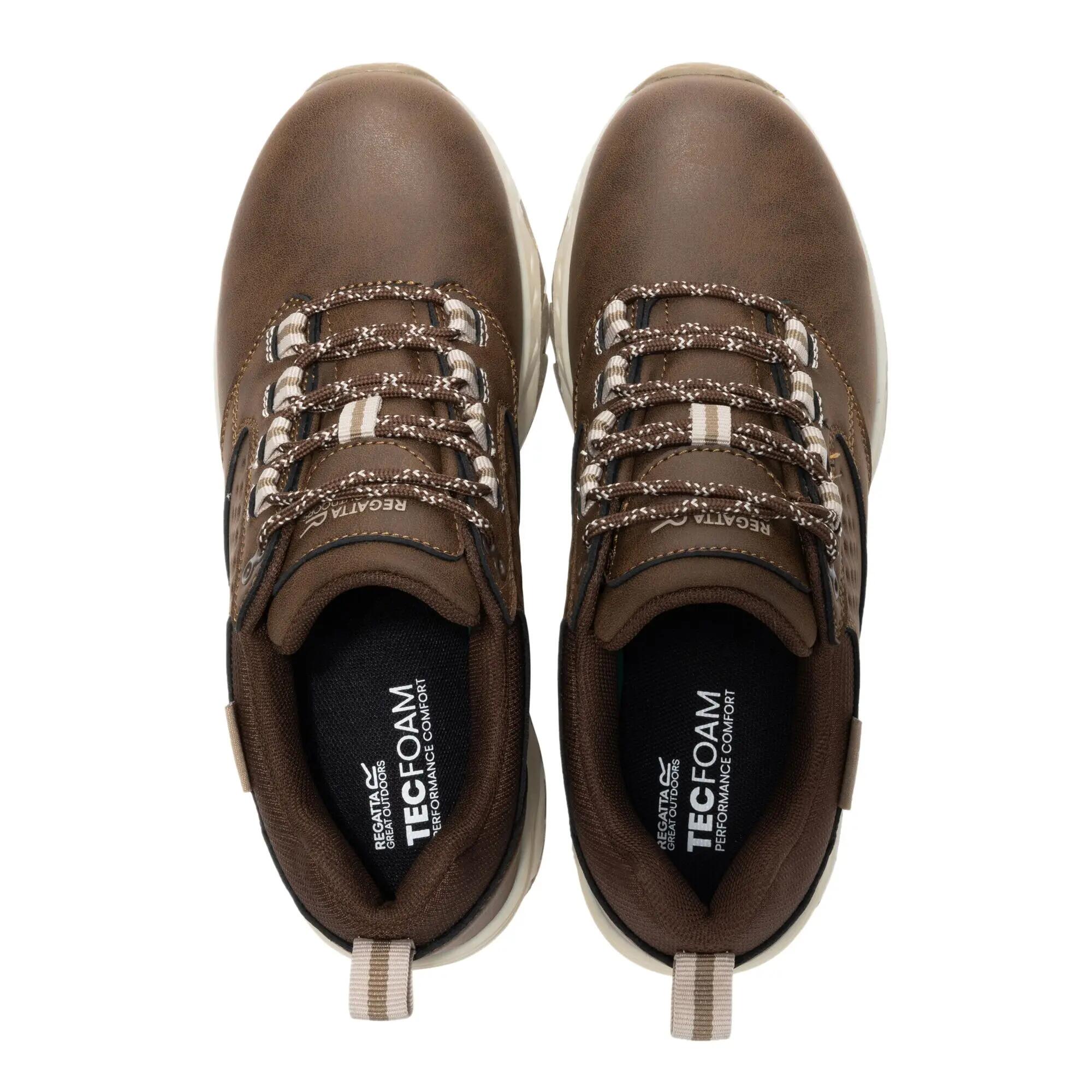 Chaussures De Marche Imperméables À Lacets AMBLE Femme (Marron Gris / Beige) 6/7