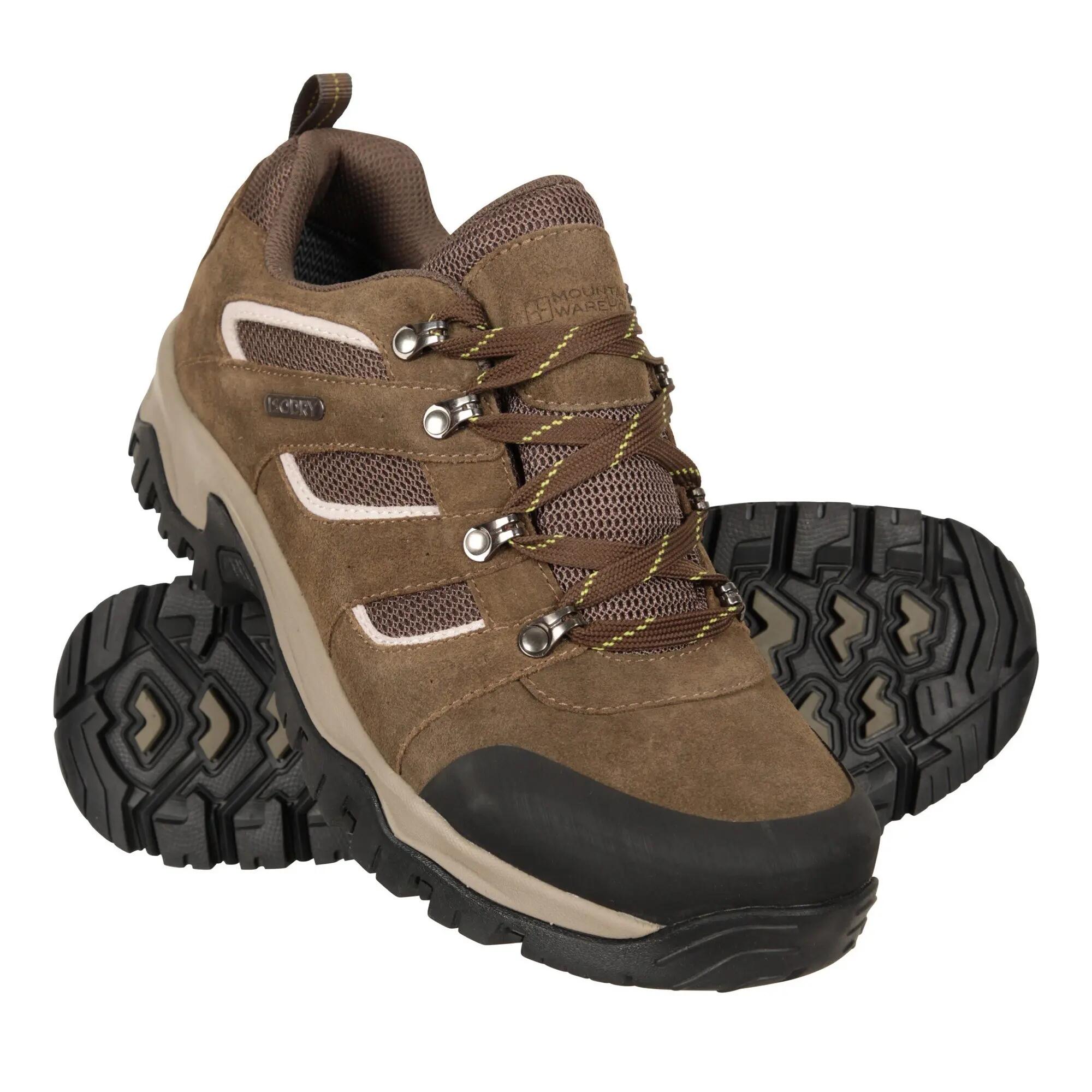 Mens Voyage Suede Waterproof Walking Shoes (Brown) 6/6
