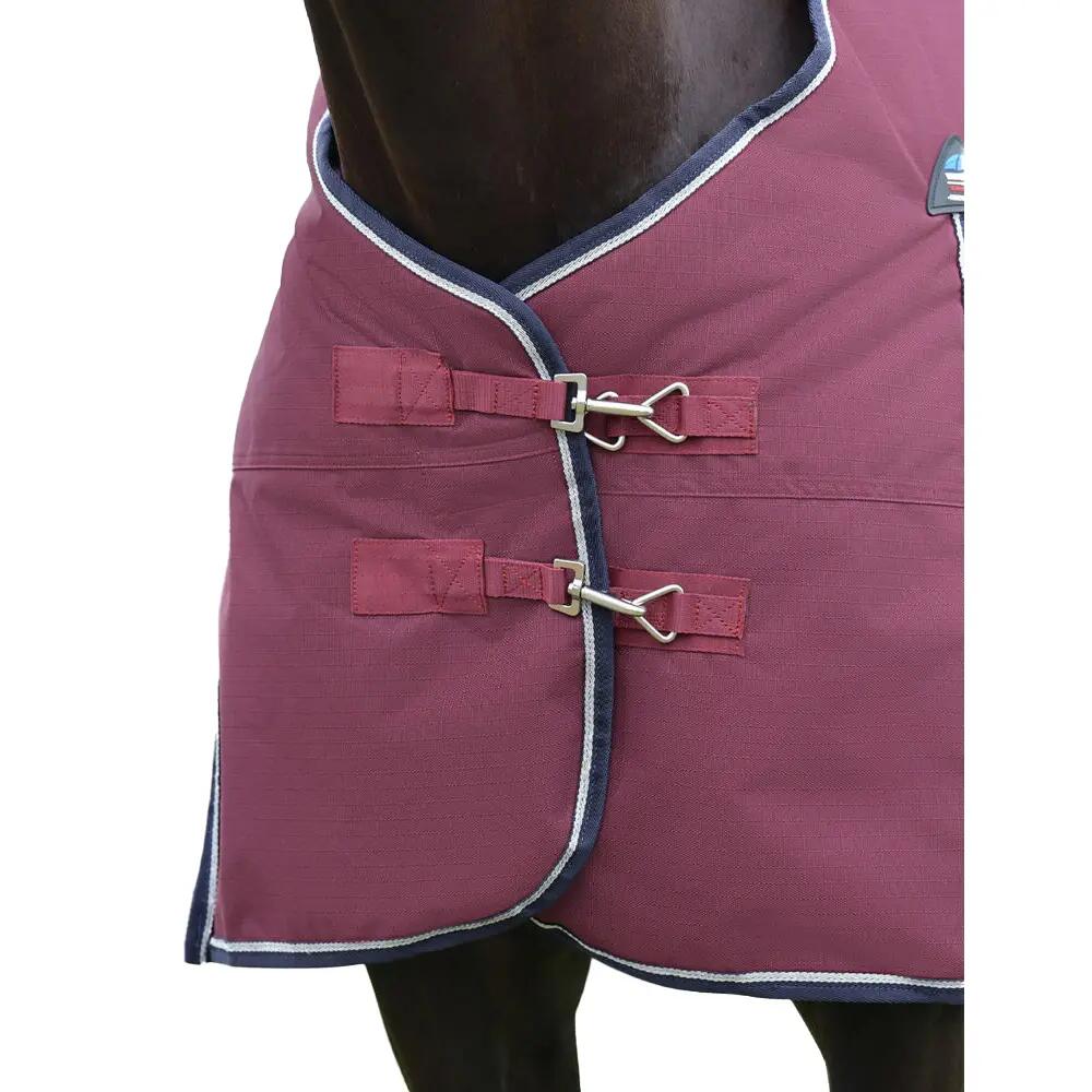 Couverture D´extérieur Pour Chevaux COMFITEC ESSENTIAL (Bordeaux / Bleu Marine) 5/5