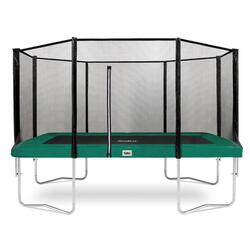 Trampoline - Combo - 396 x 244cm - Rechthoekig Groen