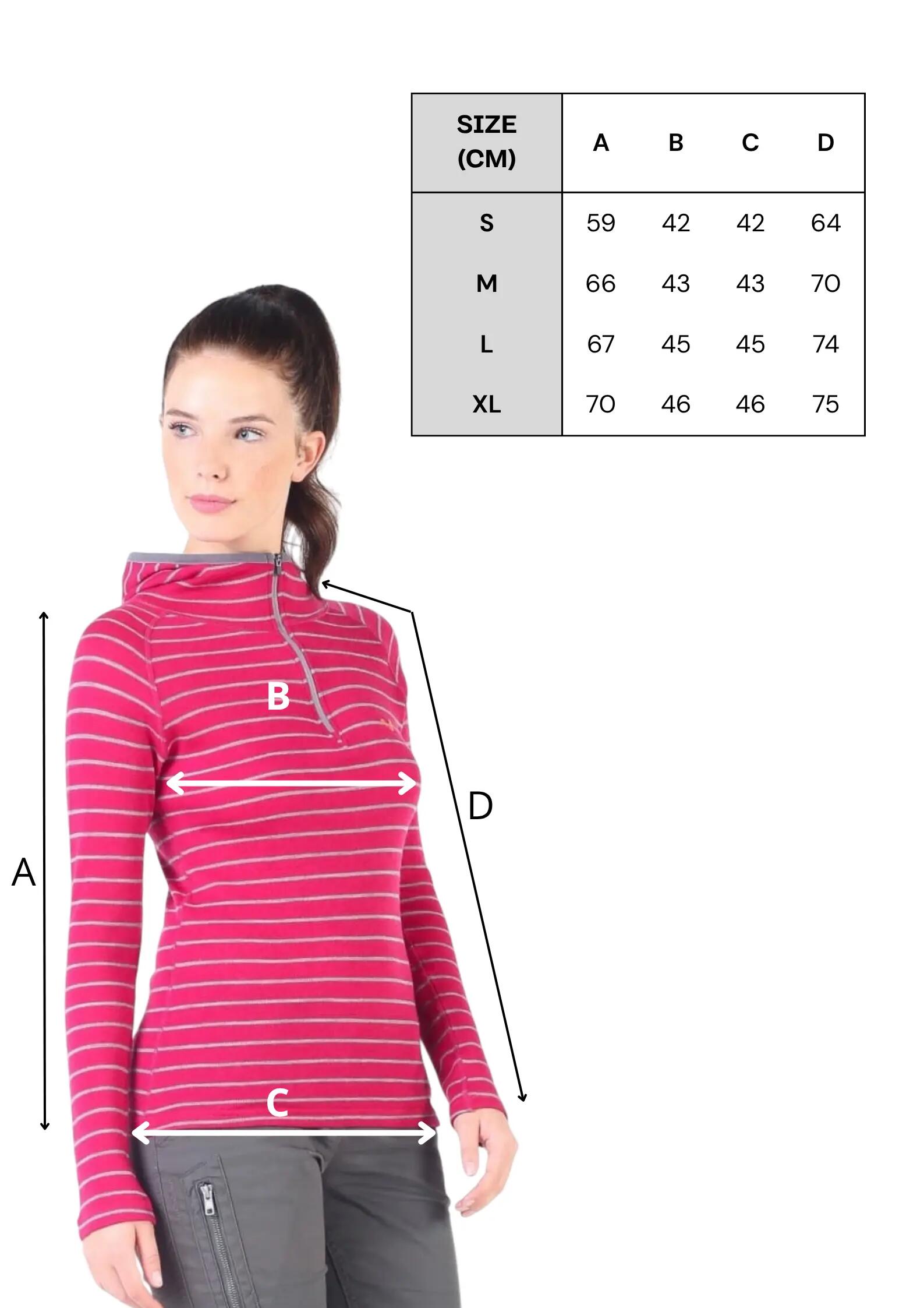 Skadi - Bluza z suwakiem i kapturem (230gr - 100% wełny Merino) XL 2/3